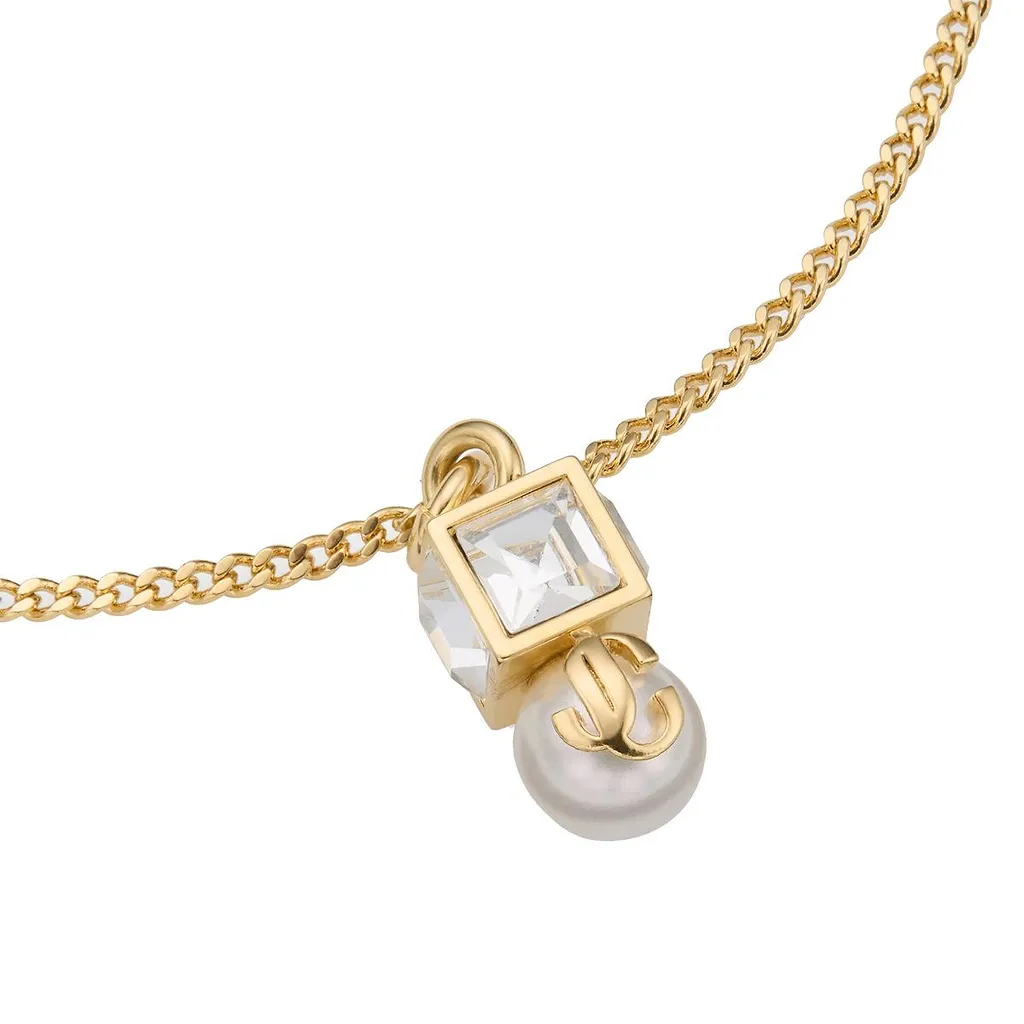 Jimmy Choo Jc Embellished Cube Bracelet