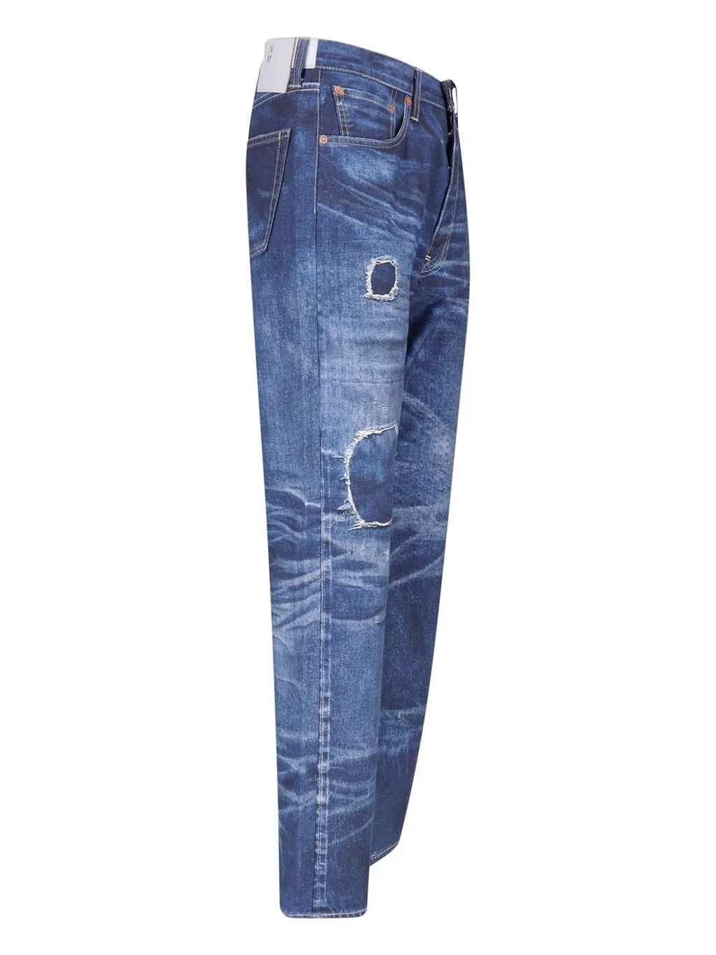 Junya Watanabe Distressed Straight Leg Jeans