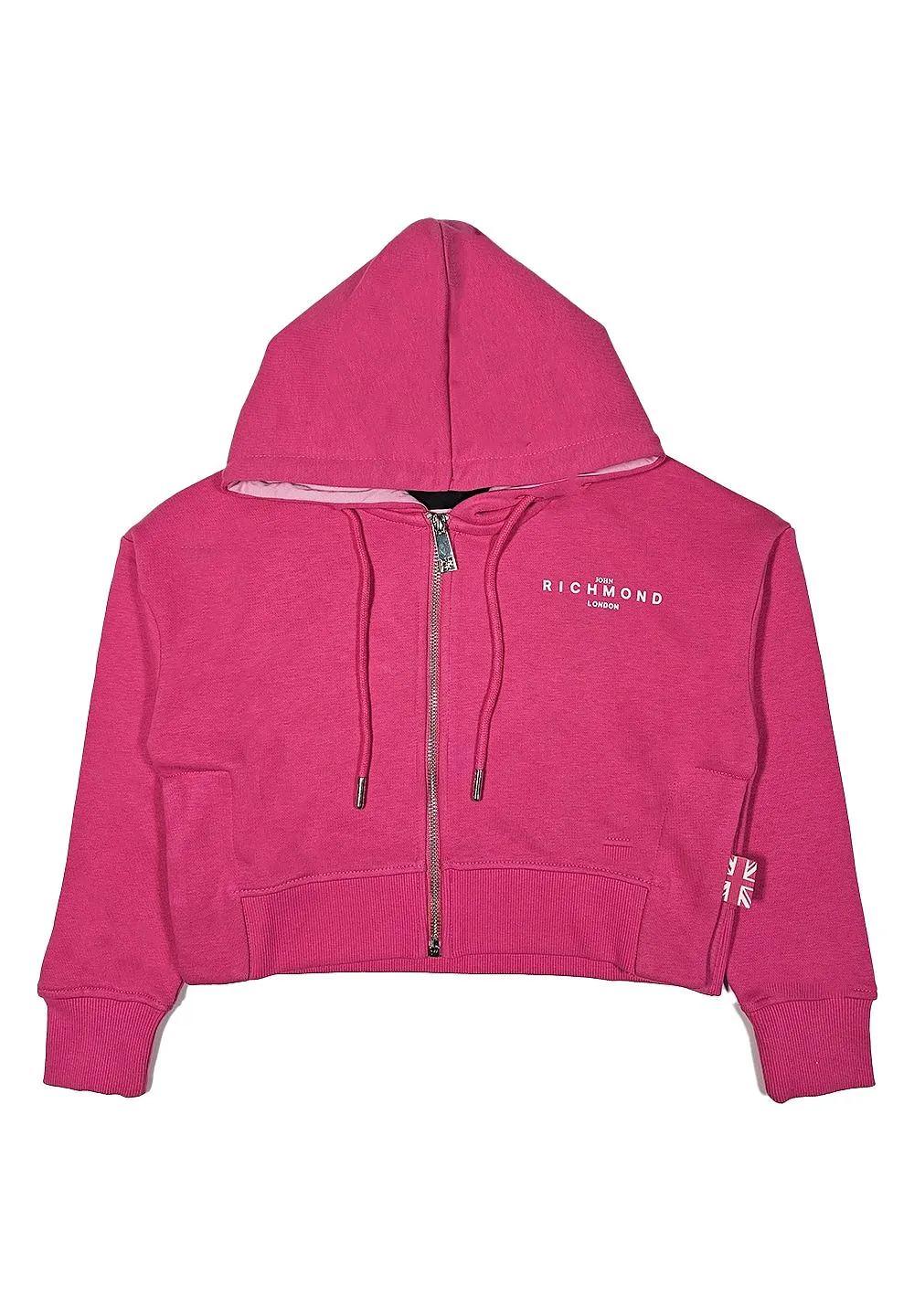 John Richmond Junior Logo Printed Zipped Hoodie