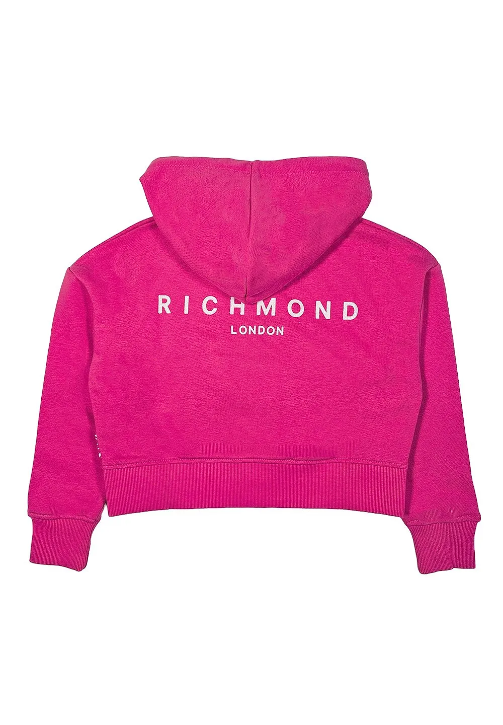 John Richmond Junior Logo Printed Zipped Hoodie