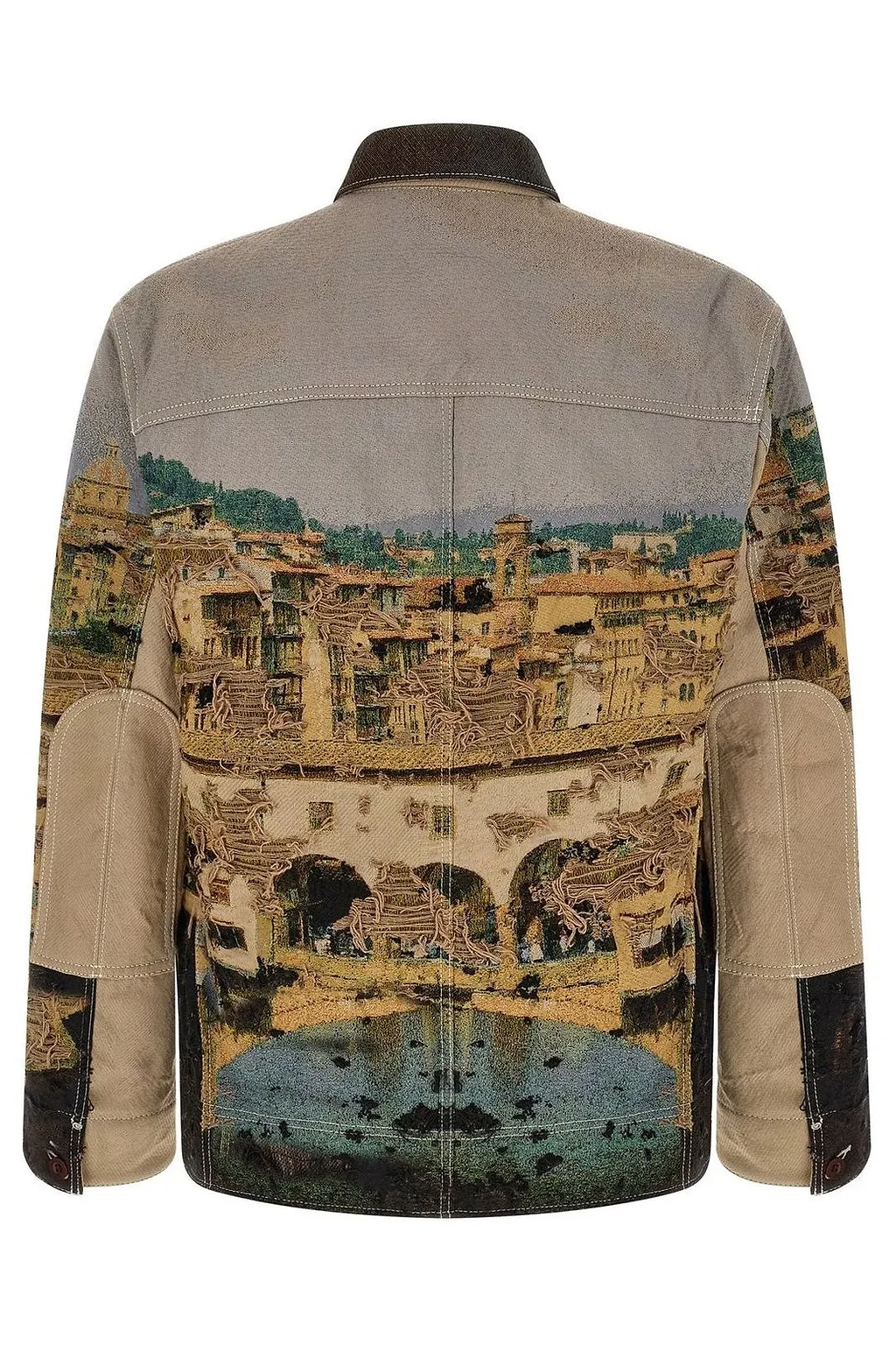 Junya Watanabe Jacquard Frayed Jacket