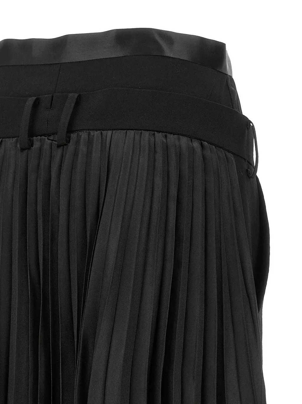 Junya Watanabe Hybrid Pleated Wide-Leg Pants