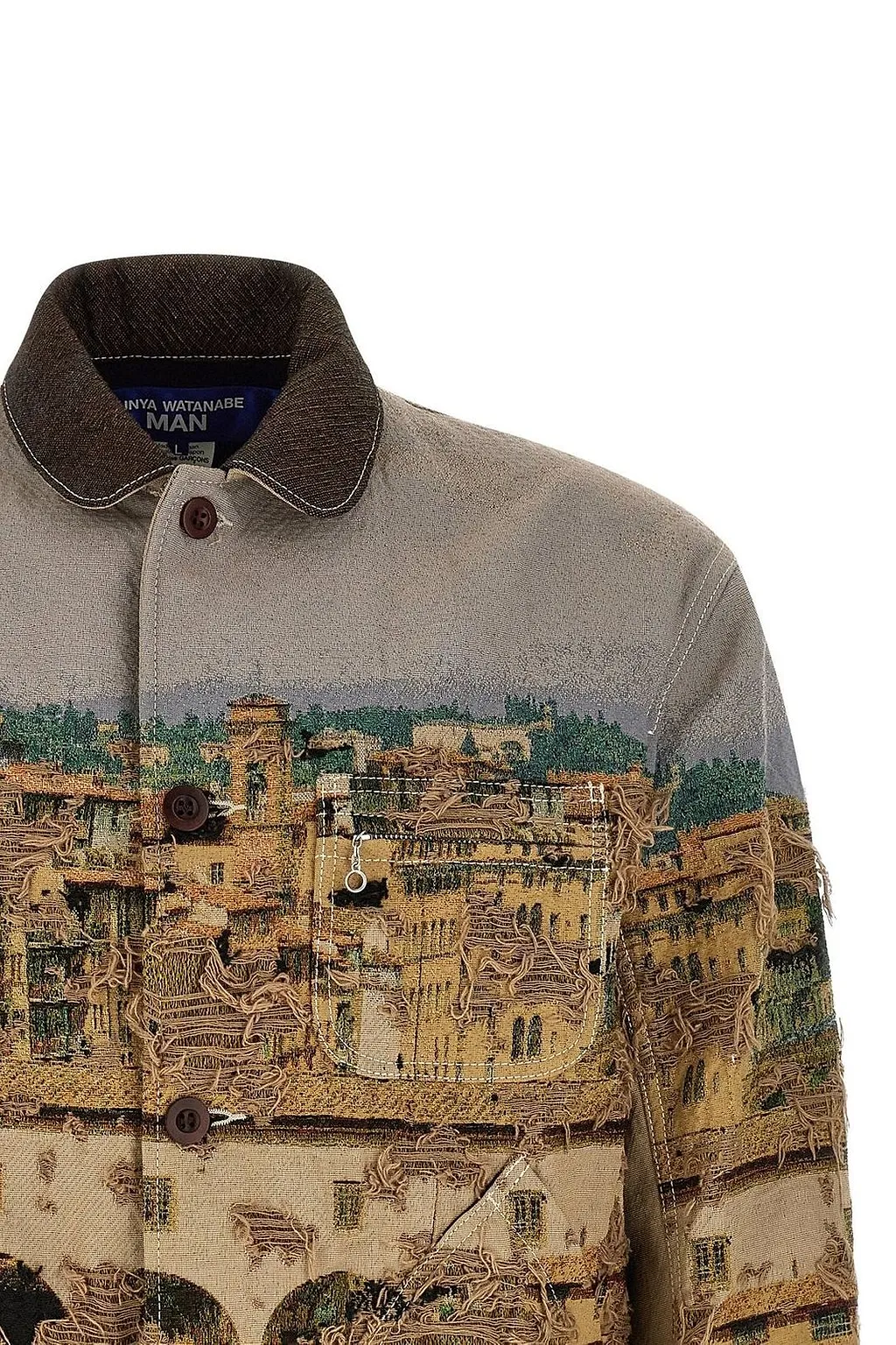 Junya Watanabe Jacquard Frayed Jacket