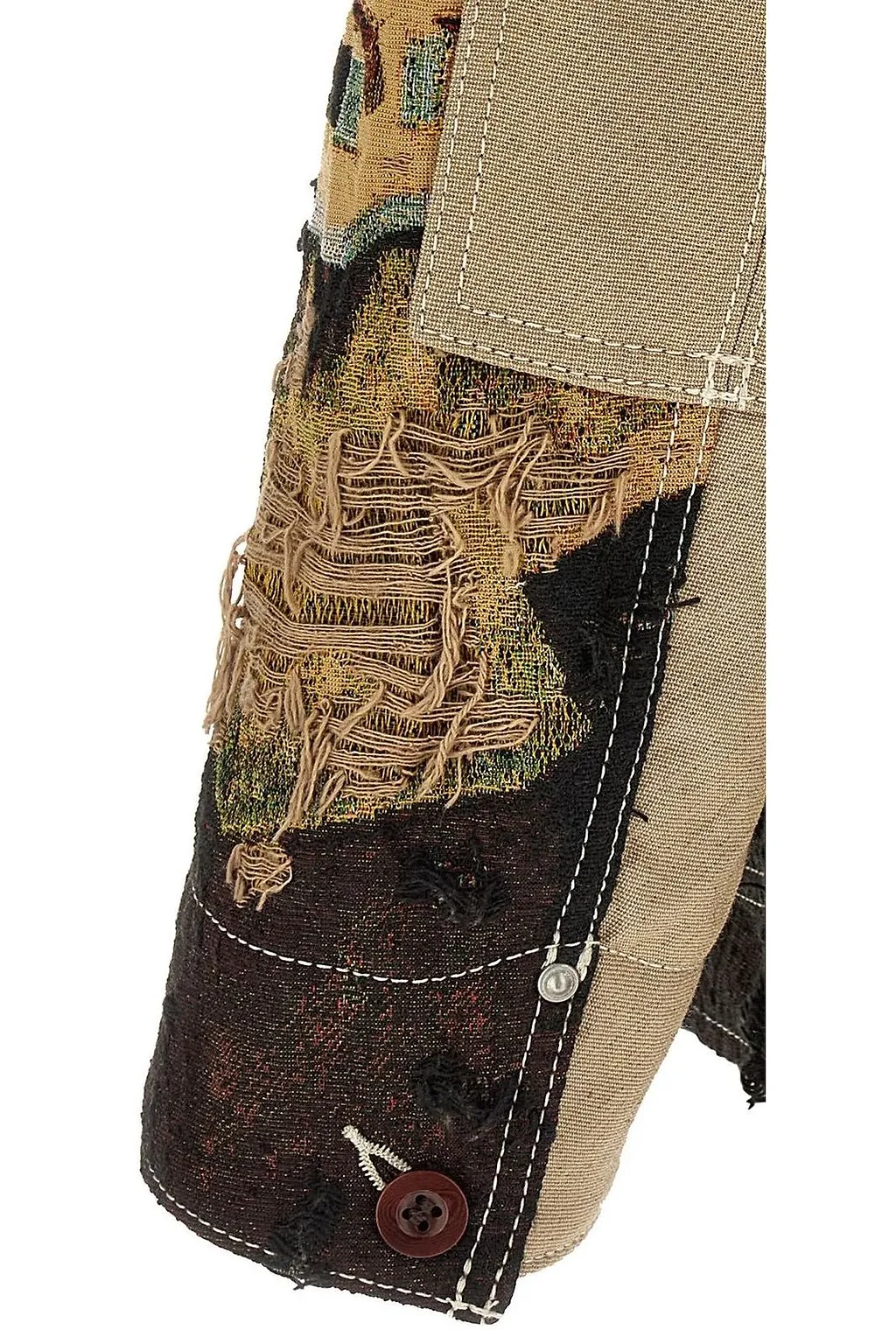 Junya Watanabe Jacquard Frayed Jacket