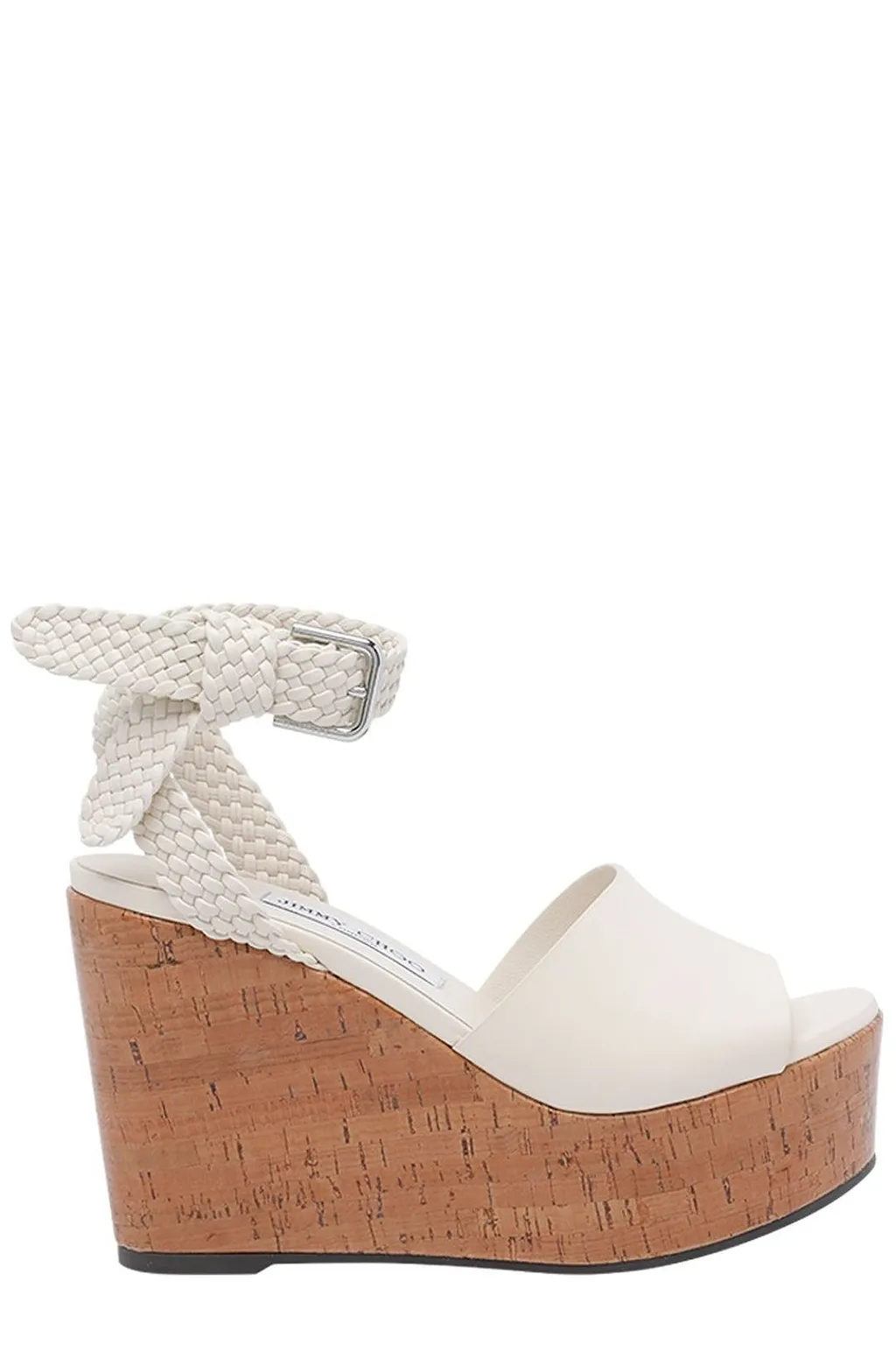 Jimmy Choo Jori Braided Buckle Detailed Sandals