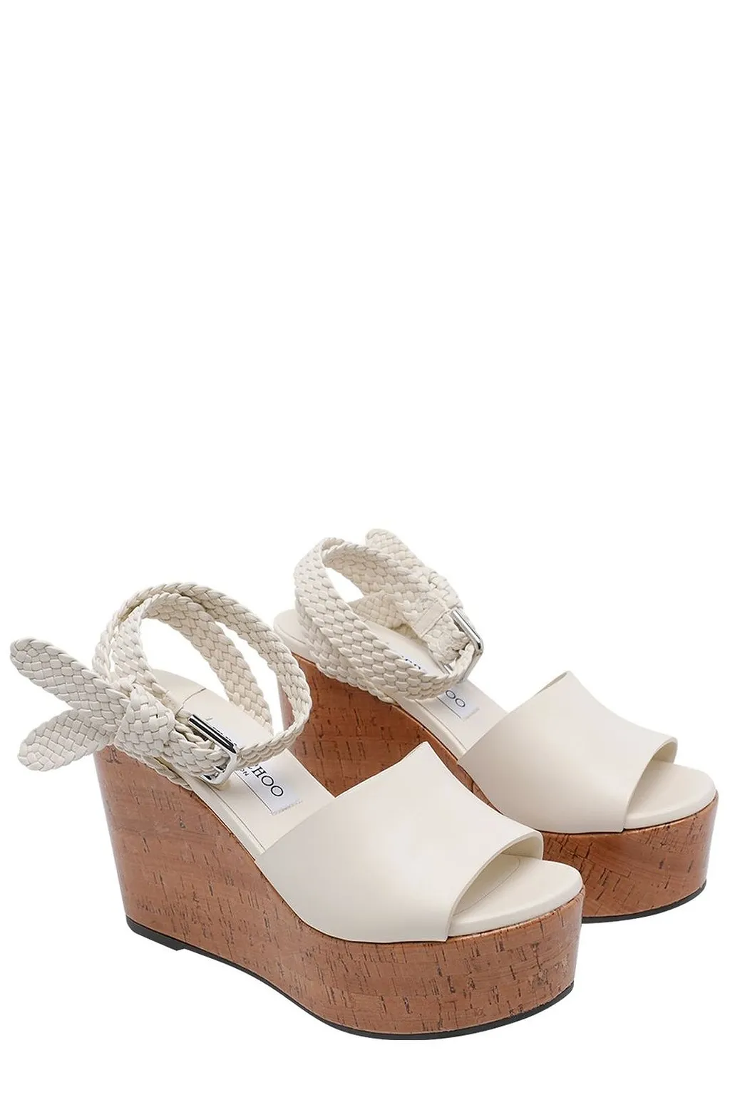 Jimmy Choo Jori Braided Buckle Detailed Sandals