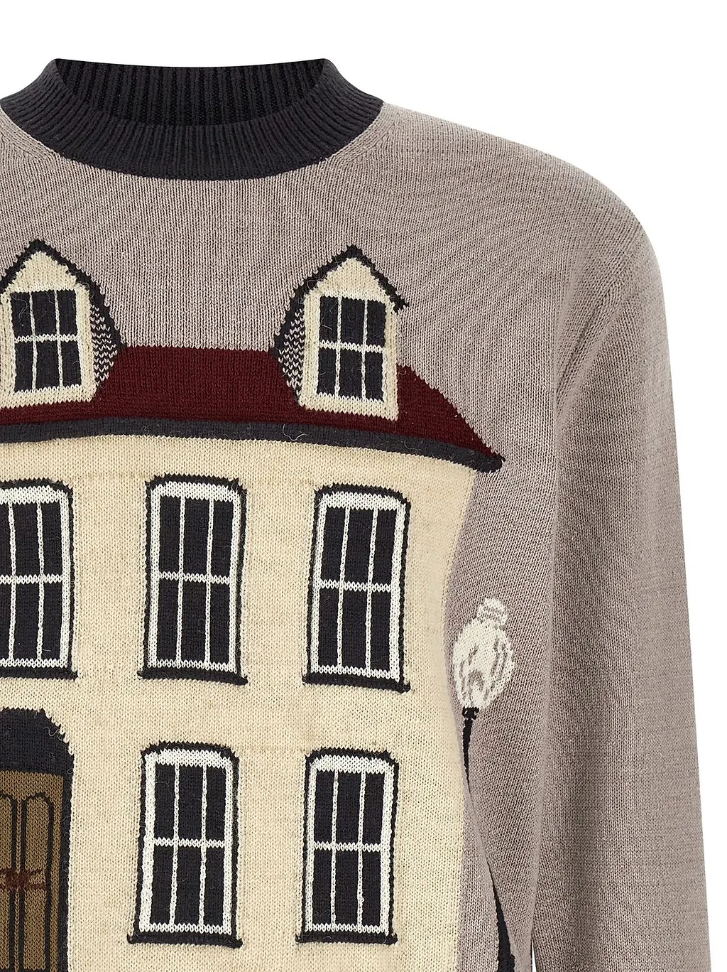 Junya Watanabe House Intarsia Knitted Sweater