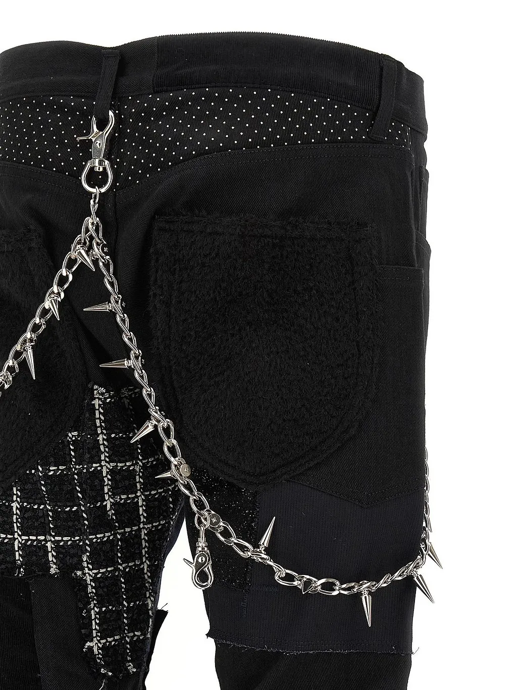 Junya Watanabe Patchwork Kilt Detail Jeans