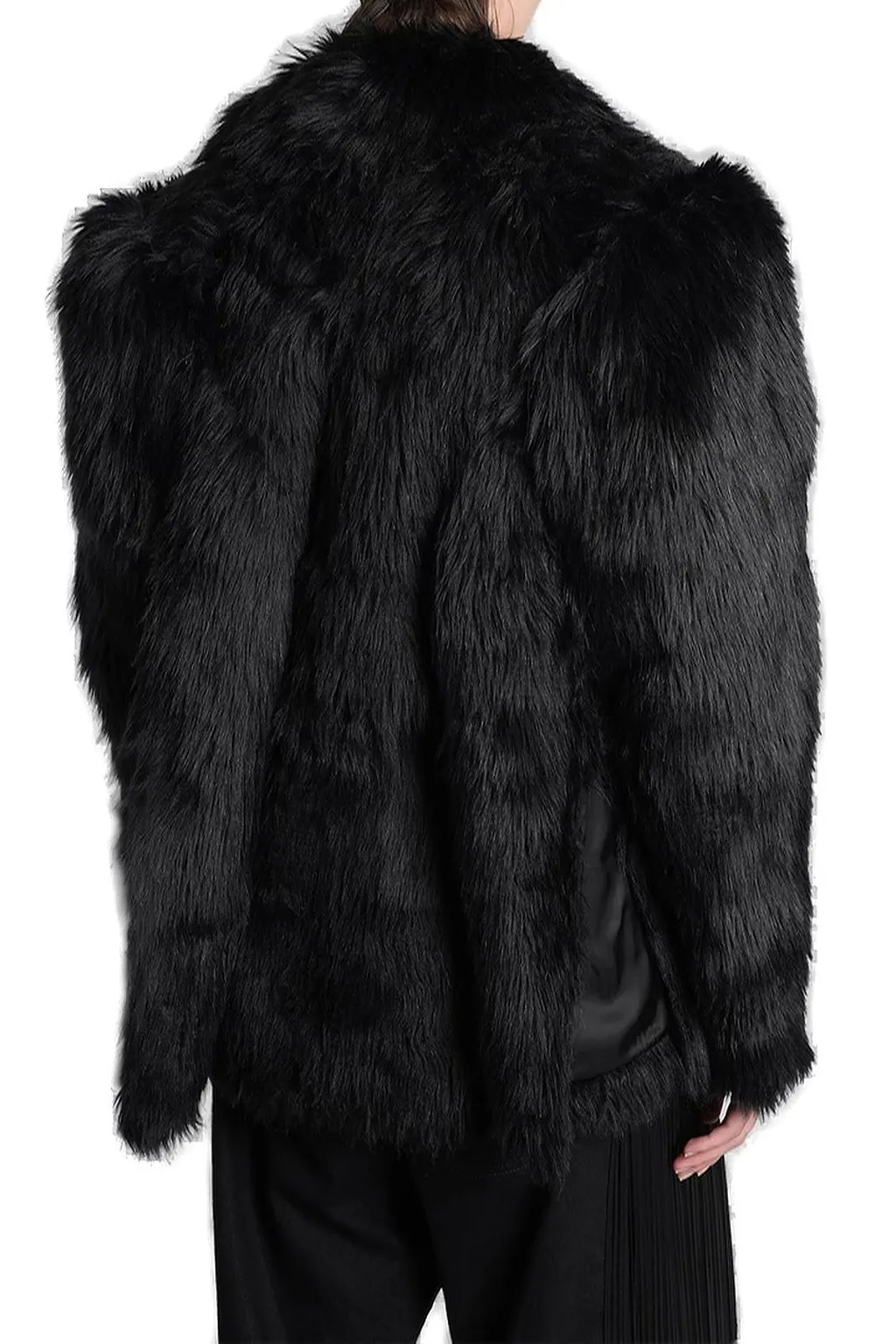 Junya Watanabe Long-Sleeved Faux-Fur Jacket