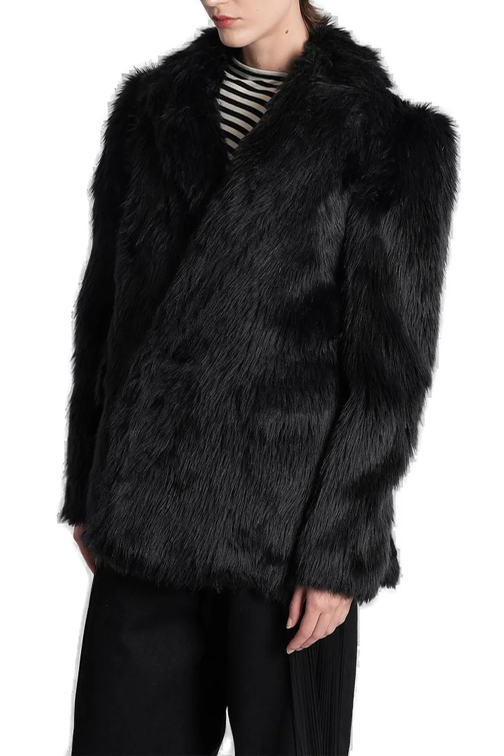 Junya Watanabe Long-Sleeved Faux-Fur Jacket