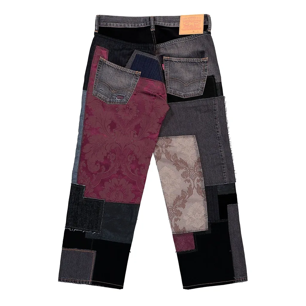 Junya Watanabe Man Patchwork Distressed Jeans