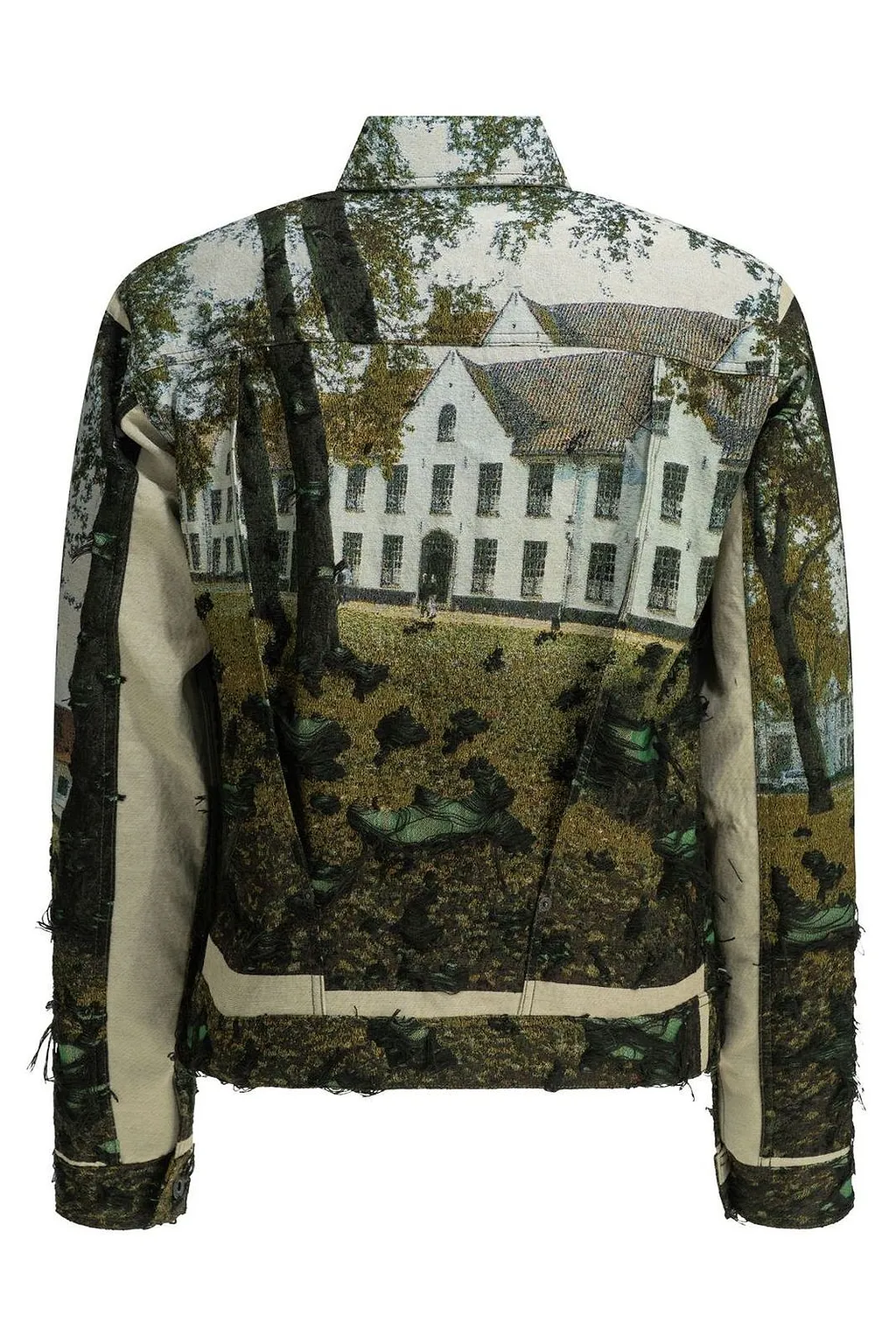 Junya Watanabe Man All-Over Patterned Button-Up Blazer