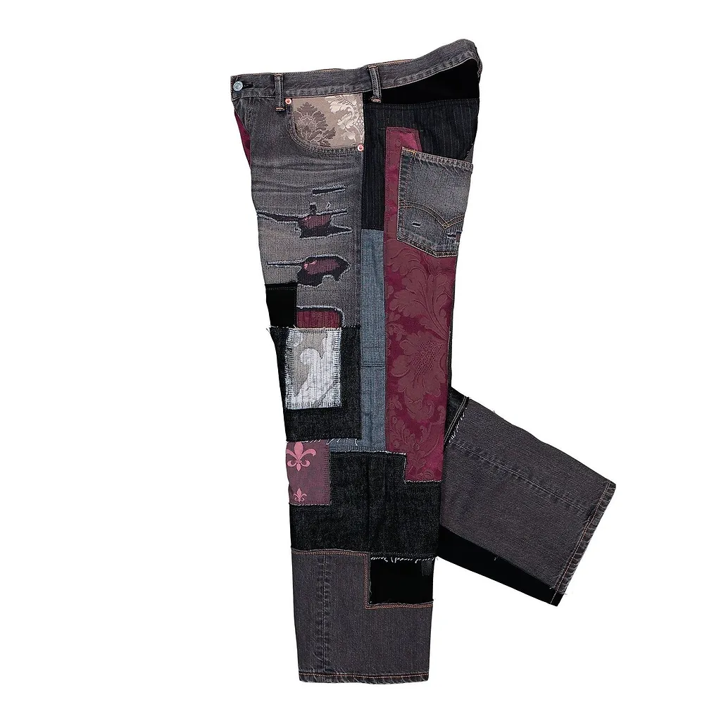 Junya Watanabe Man Patchwork Distressed Jeans