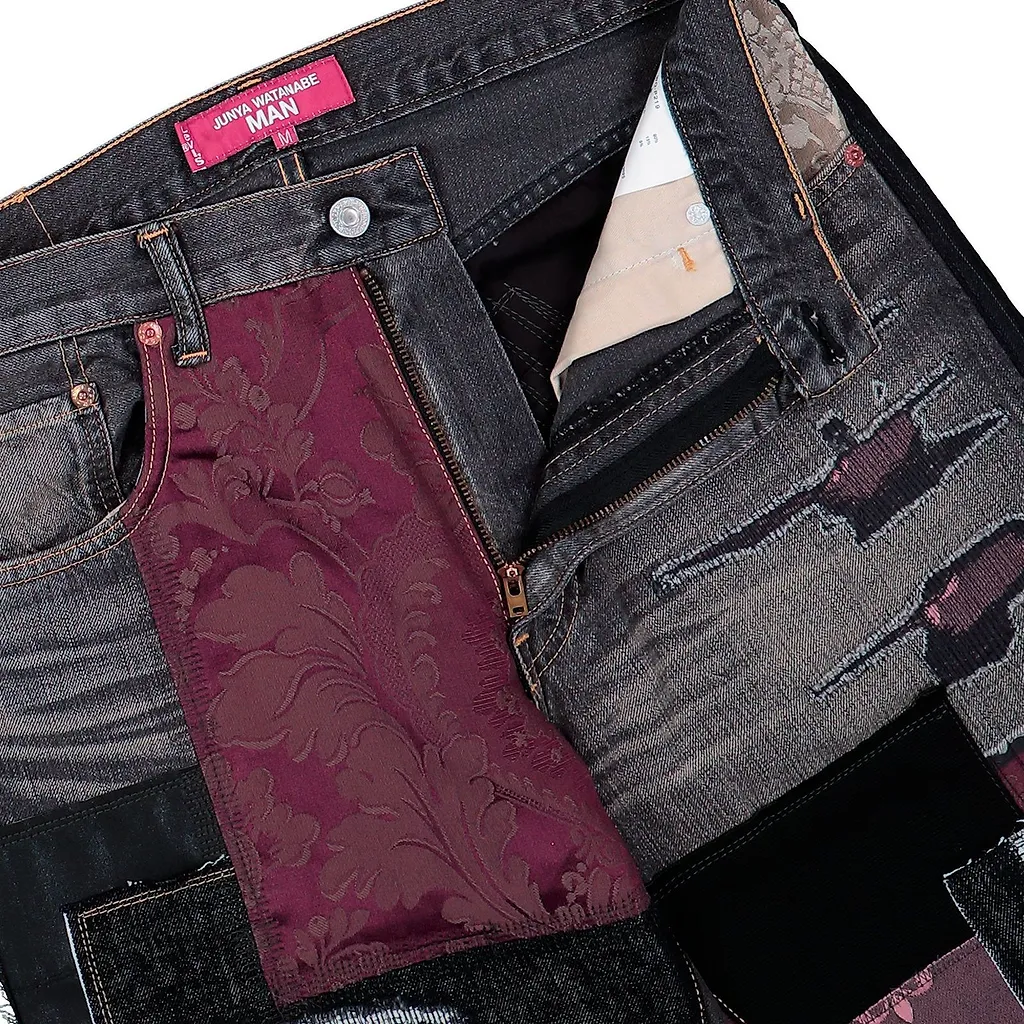 Junya Watanabe Man Patchwork Distressed Jeans