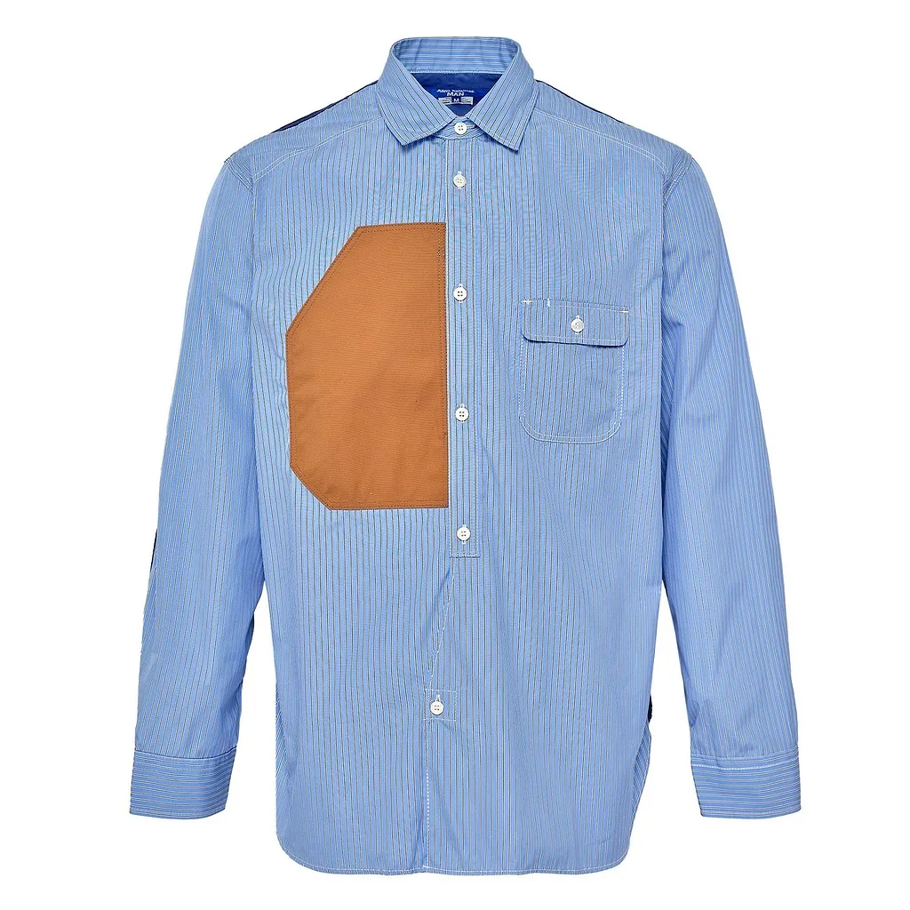 Junya Watanabe Man Patchwork Striped Shirt