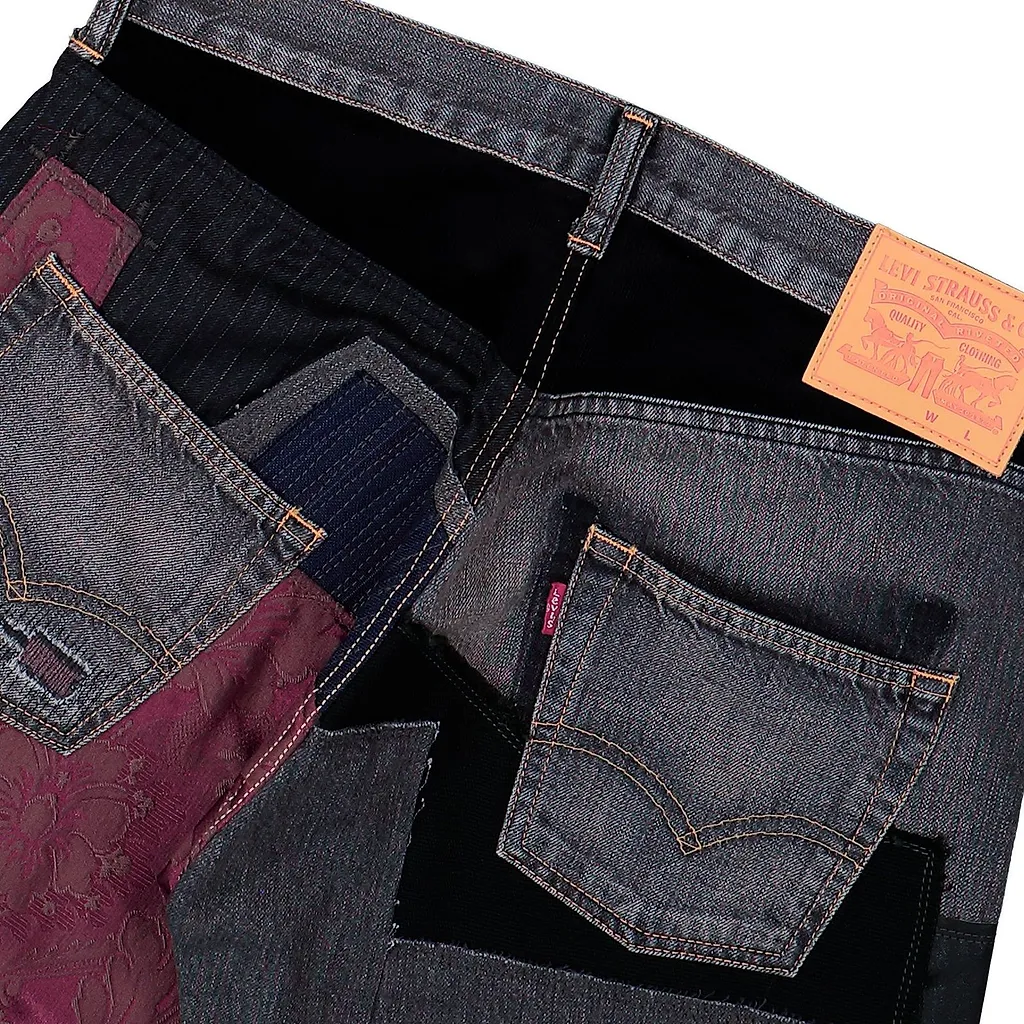 Junya Watanabe Man Patchwork Distressed Jeans