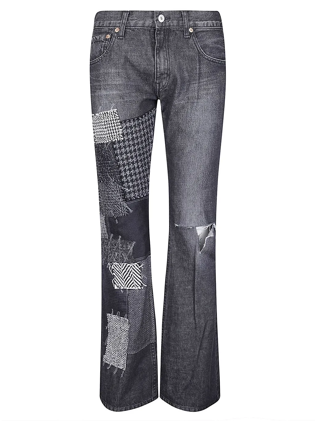 Junya Watanabe Patchwork Distressed Jeans