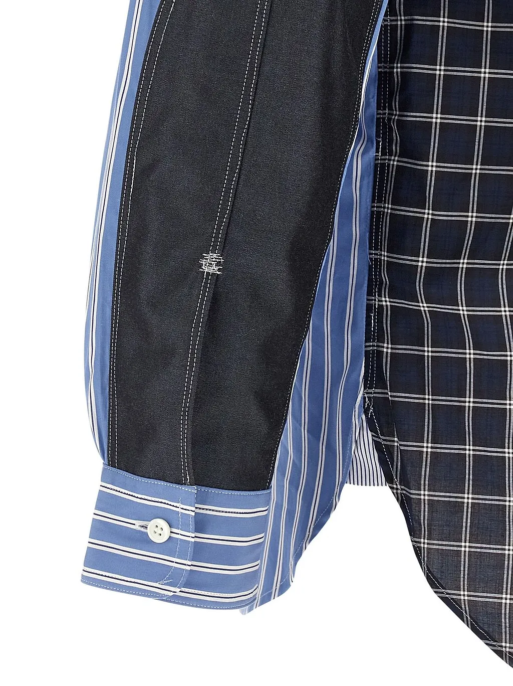 Junya Watanabe Patchwork Patterned Shirt