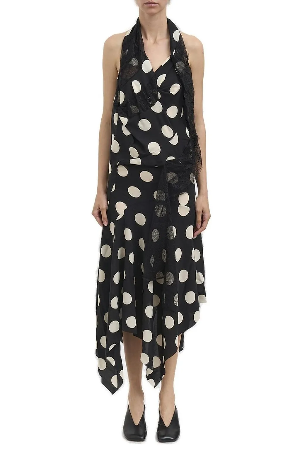 Junya Watanabe Polka Dot Asymmetric Dress