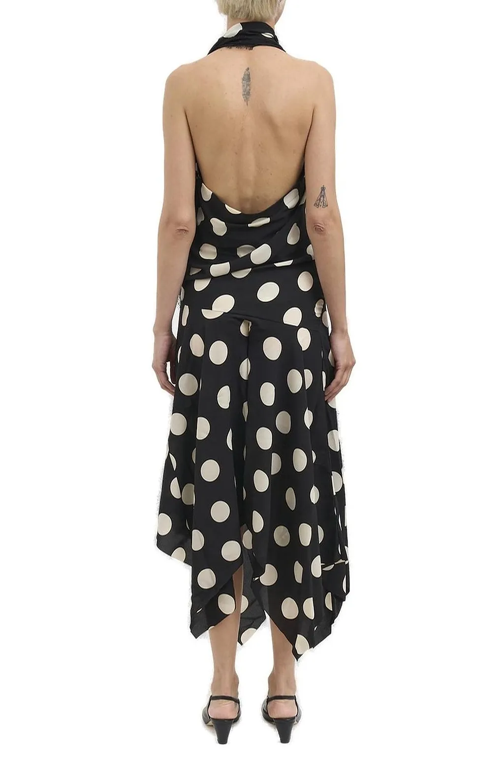 Junya Watanabe Polka Dot Asymmetric Dress