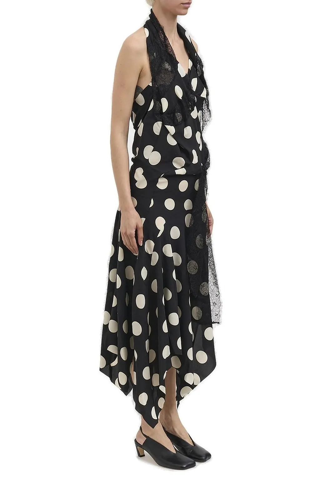 Junya Watanabe Polka Dot Asymmetric Dress
