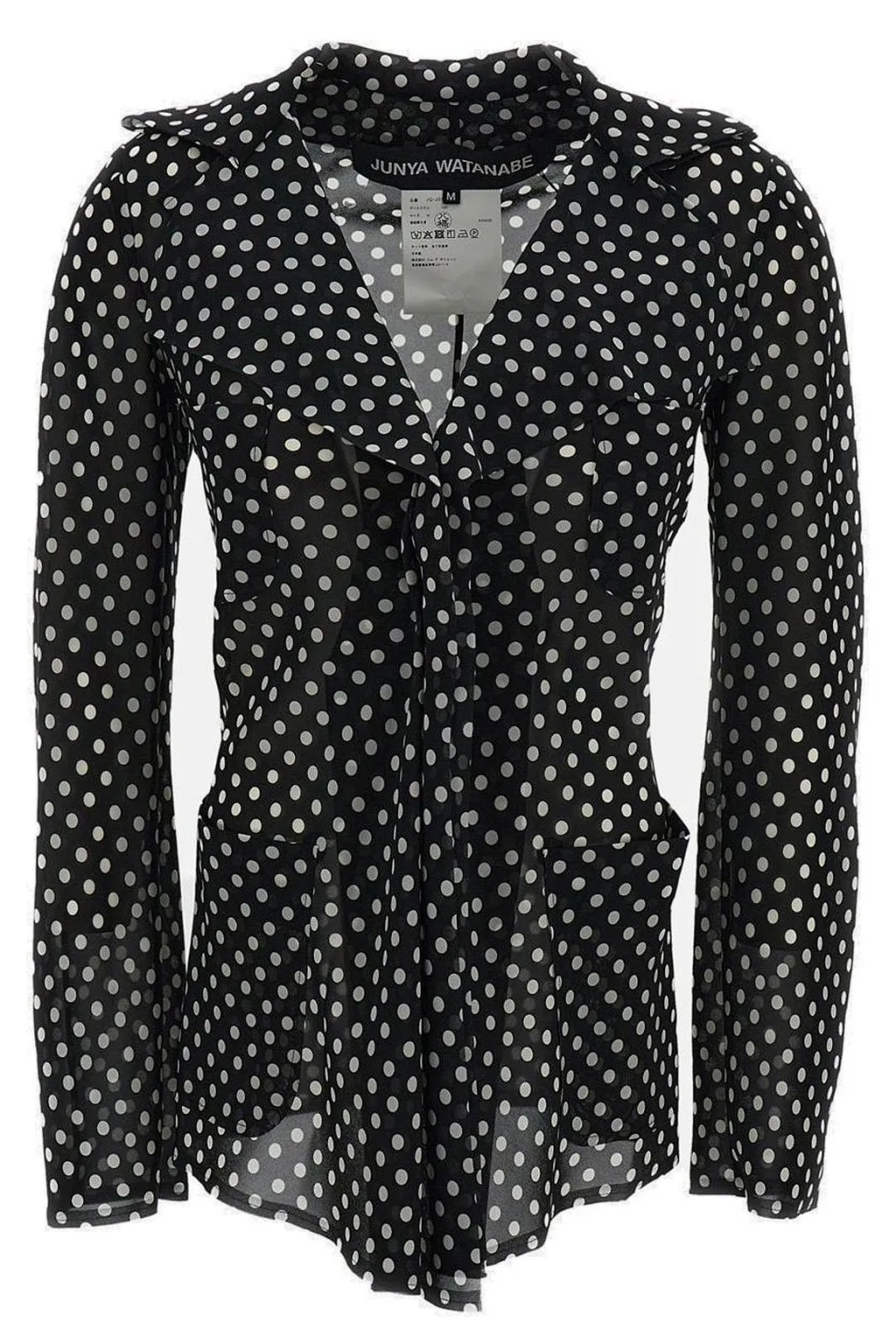 Junya Watanabe Polka-Dot Fitted Blouse