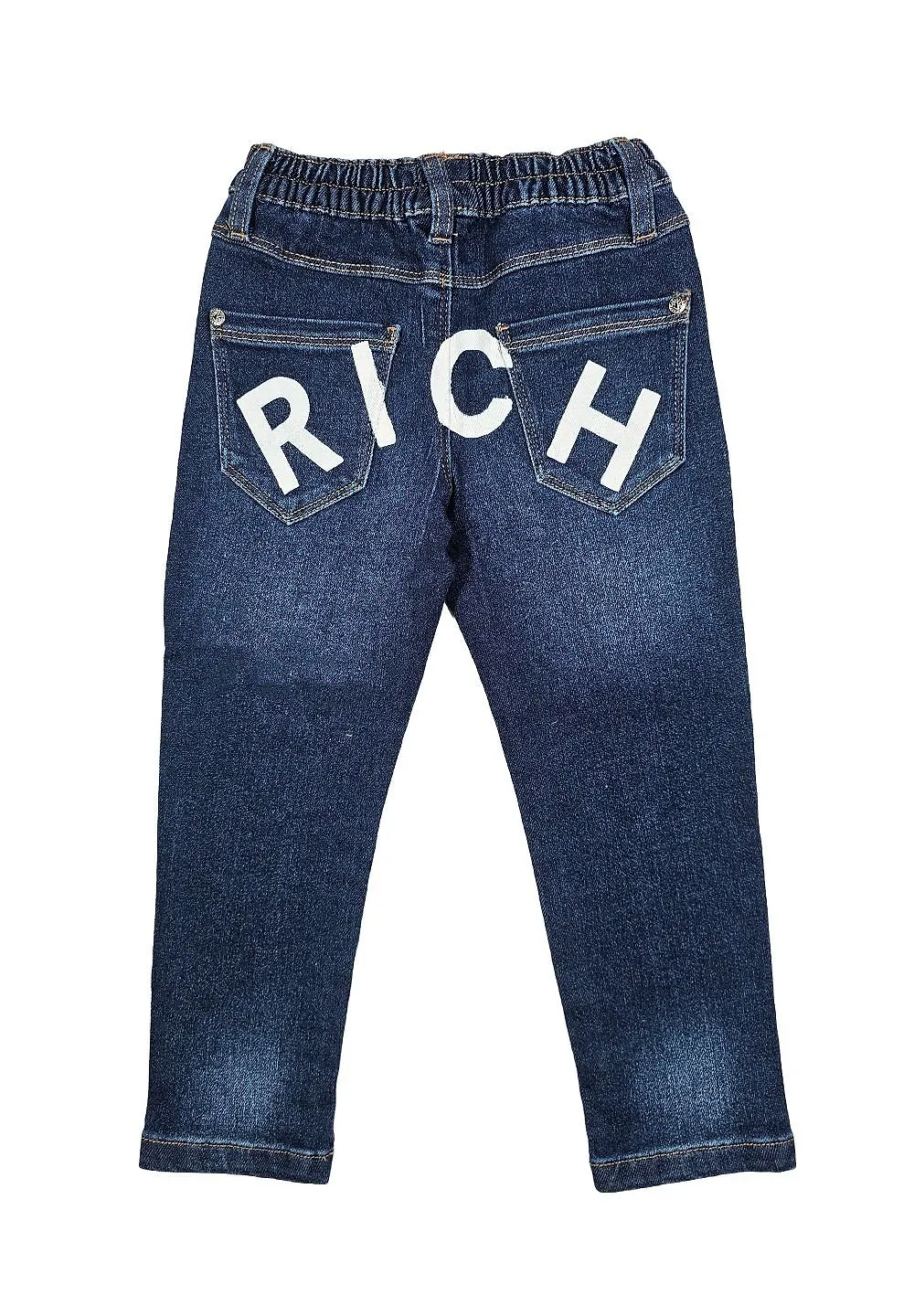 John Richmond Kids Distressed Straight Leg Jeans