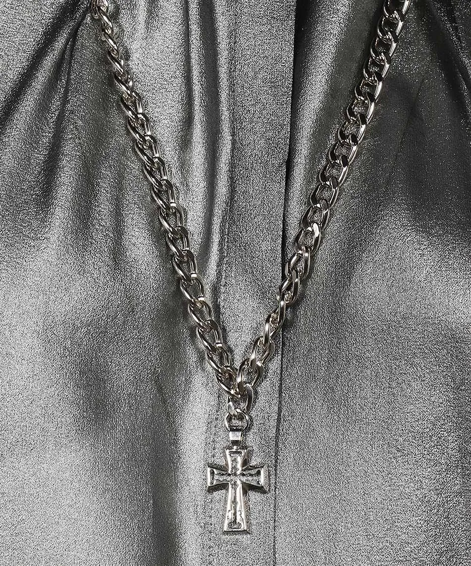 John Richmond Metallic Necklace Halter Top