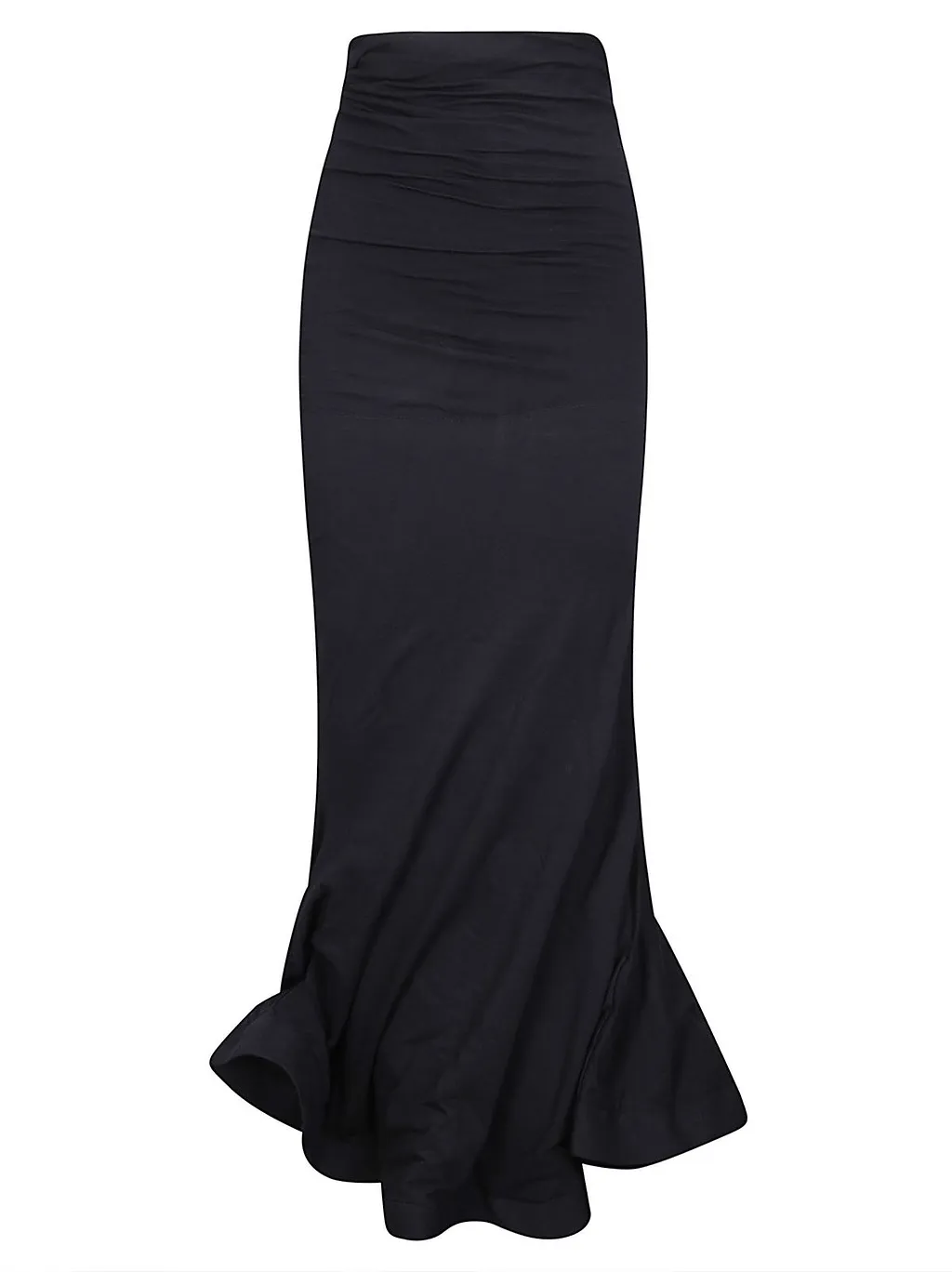 Junya Watanabe Ruched Flared Maxi Skirt