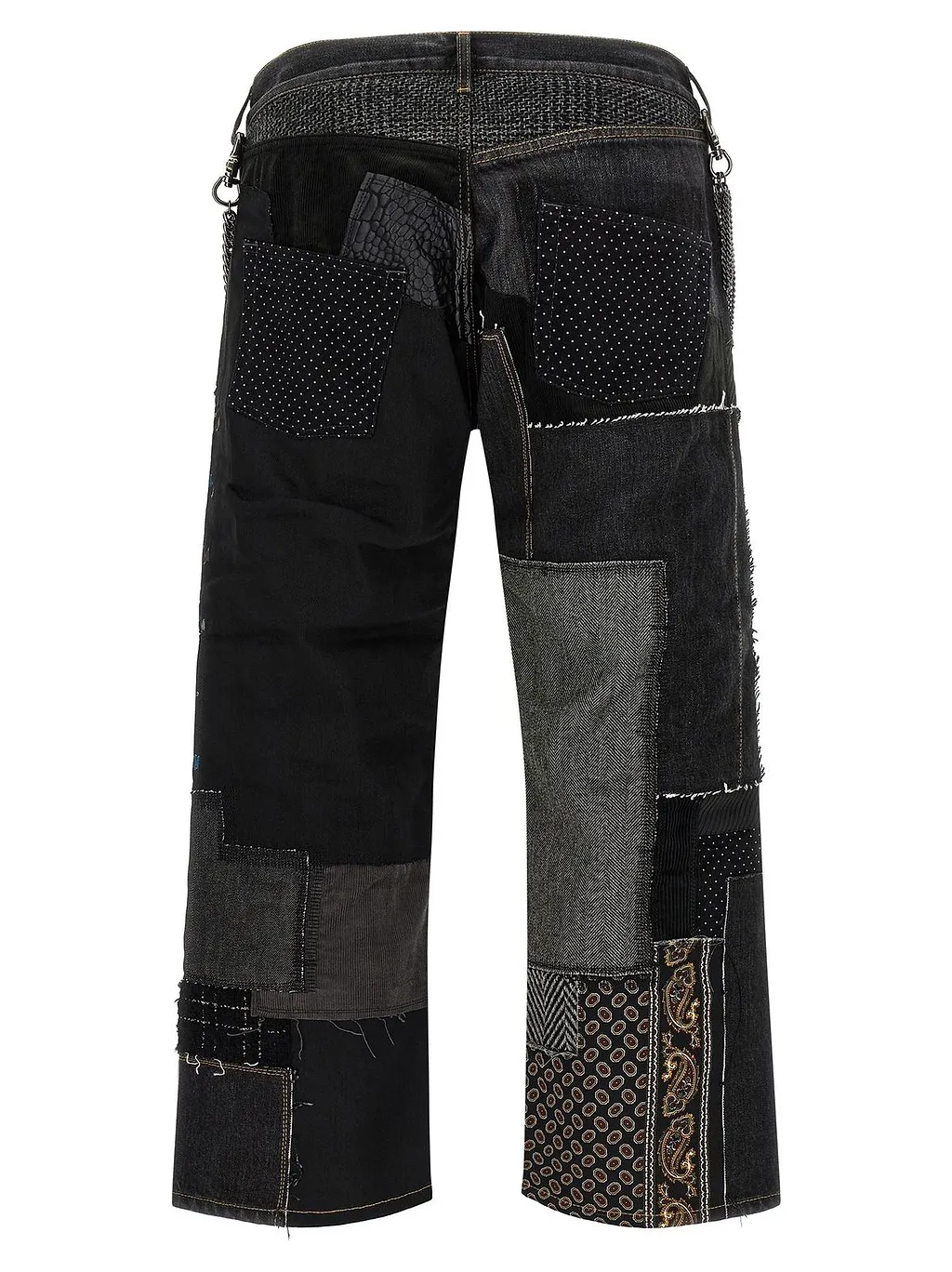 Junya Watanabe Patchwork Wide-Leg Jeans