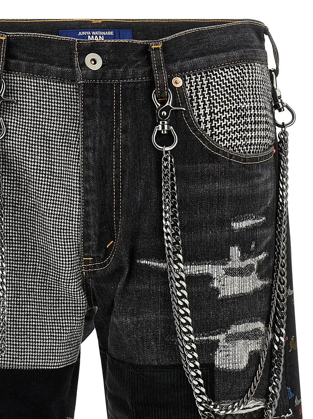 Junya Watanabe Patchwork Wide-Leg Jeans
