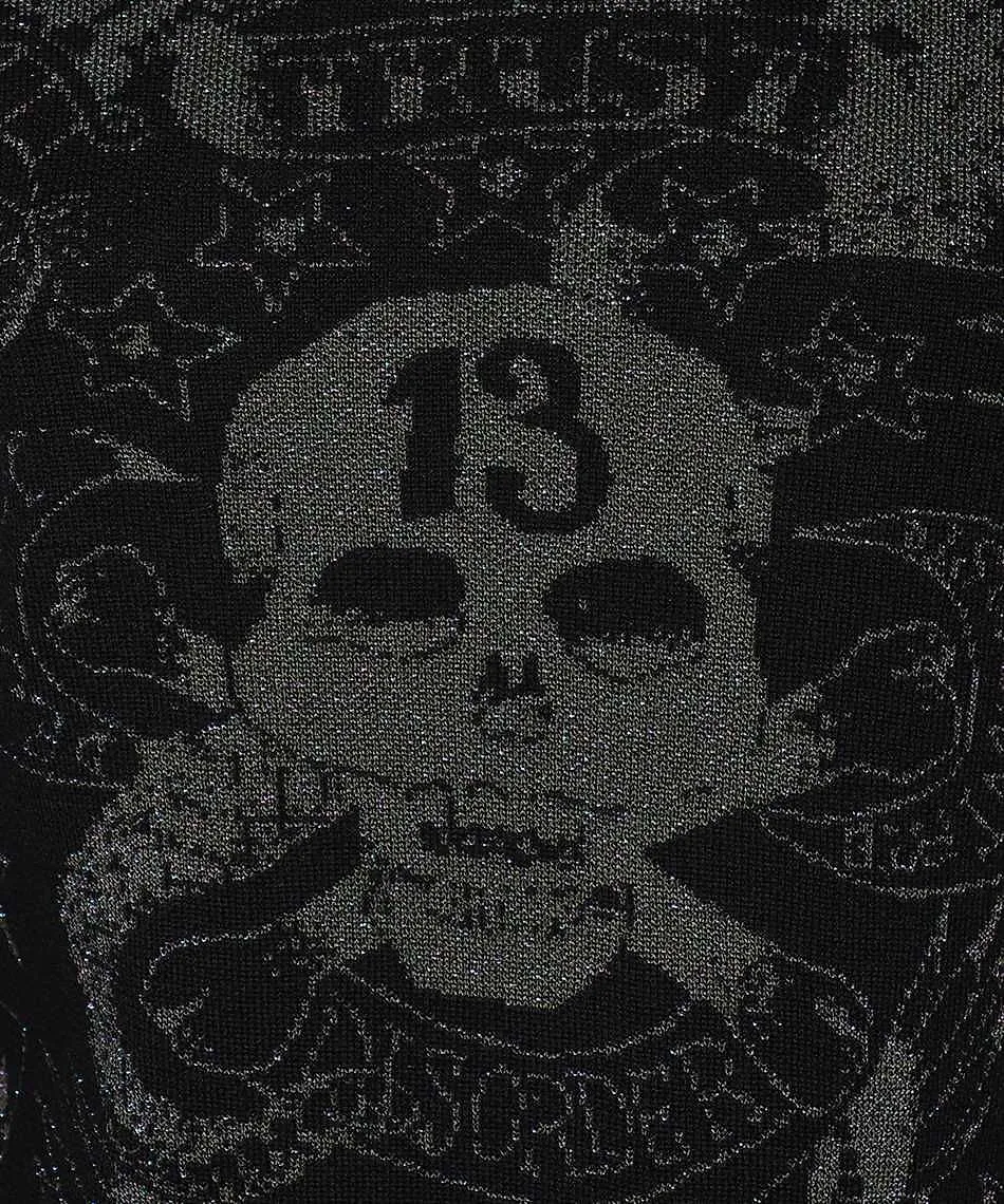 John Richmond Skull Intarsia Knitted Sweater