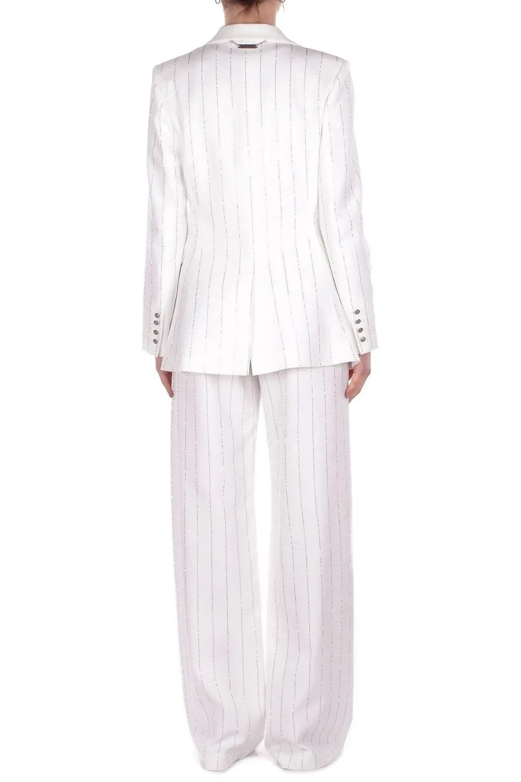 John Richmond Stripe-Embellished Single-Breasted Blazer