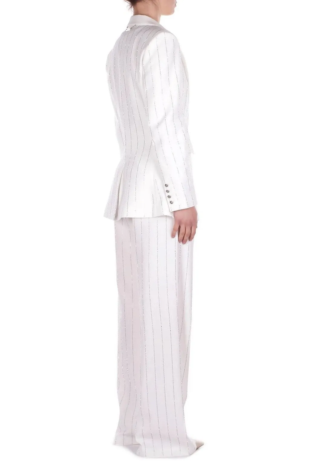 John Richmond Stripe-Embellished Single-Breasted Blazer