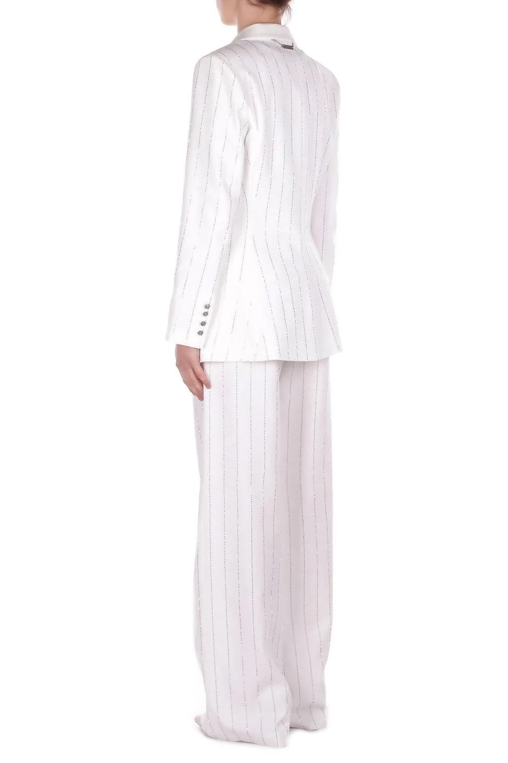John Richmond Stripe-Embellished Single-Breasted Blazer