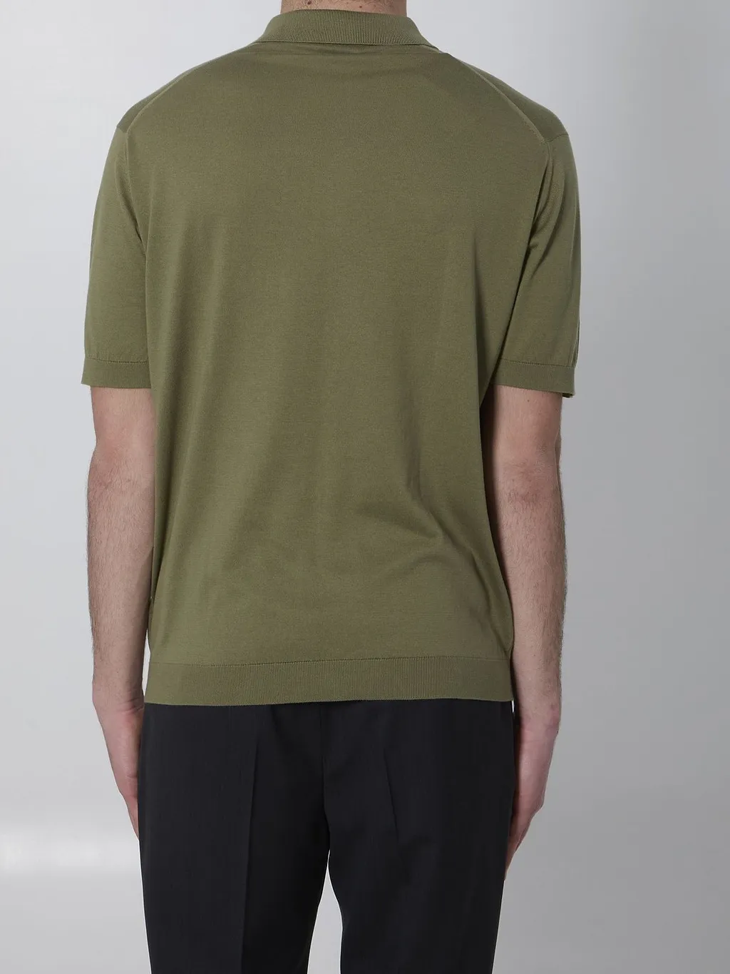 John Smedley Adrian Spread-Collar Polo Shirt