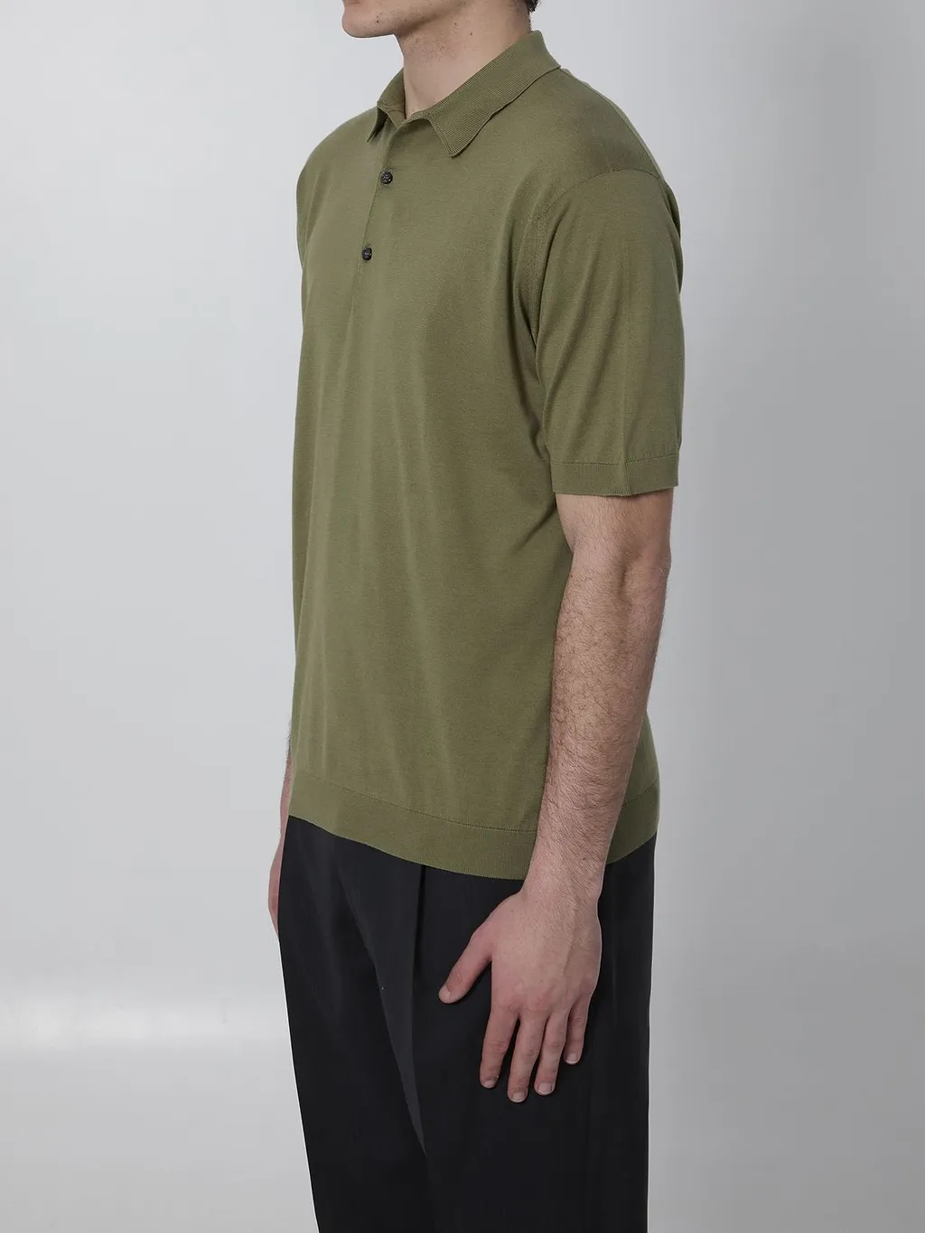 John Smedley Adrian Spread-Collar Polo Shirt