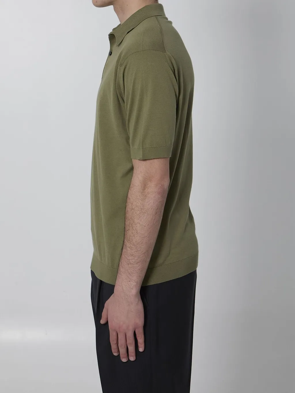 John Smedley Adrian Spread-Collar Polo Shirt