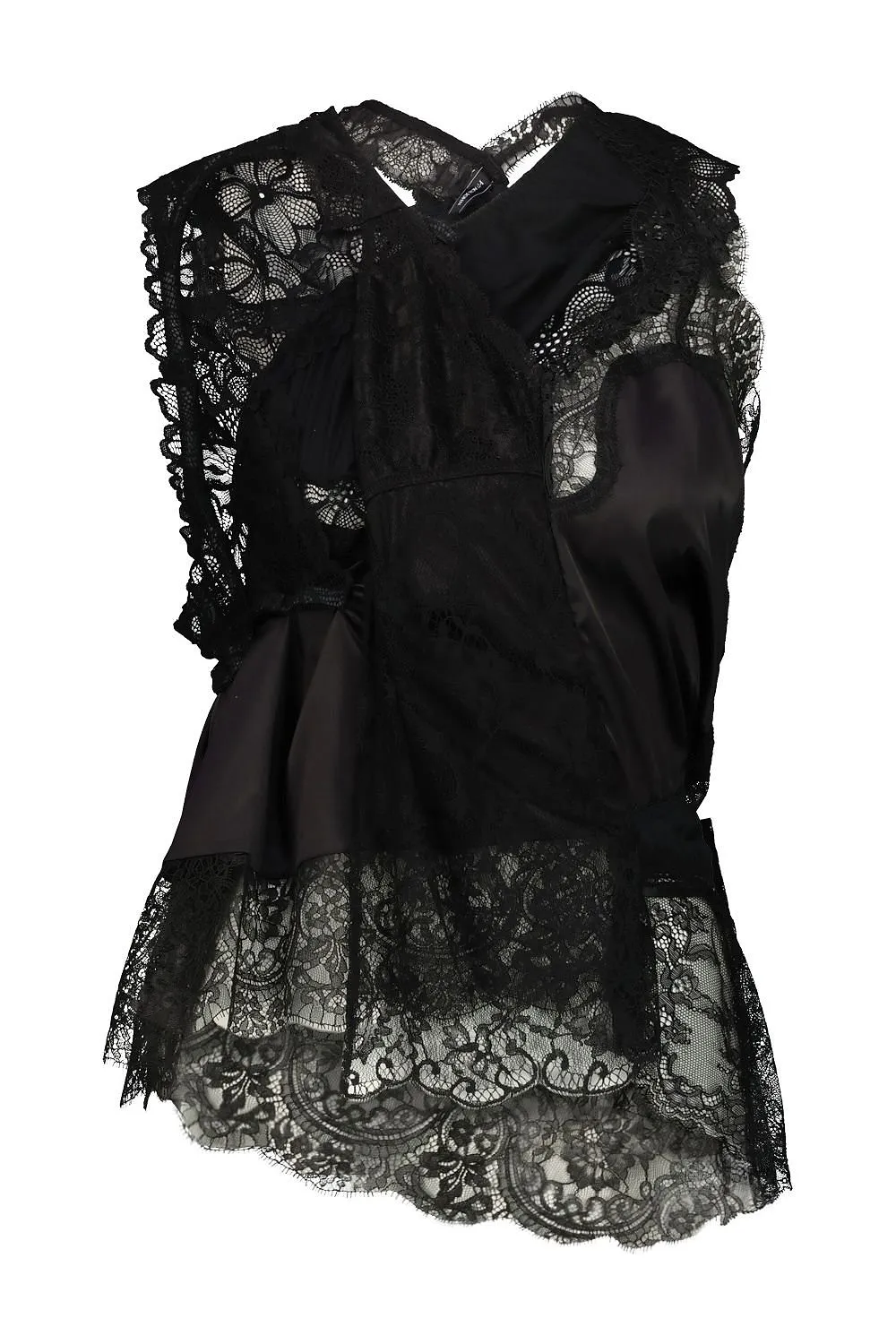Junya Watanabe X Peach John V-Neck Lace Blouse