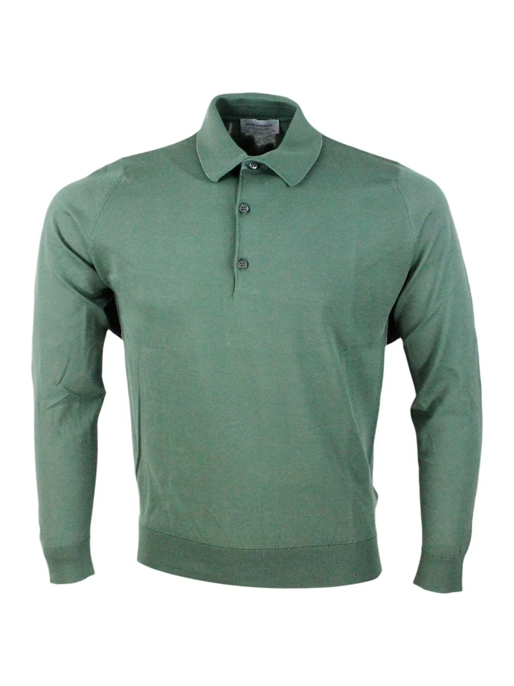 John Smedley Bradwell Long-Sleeved Polo Shirt