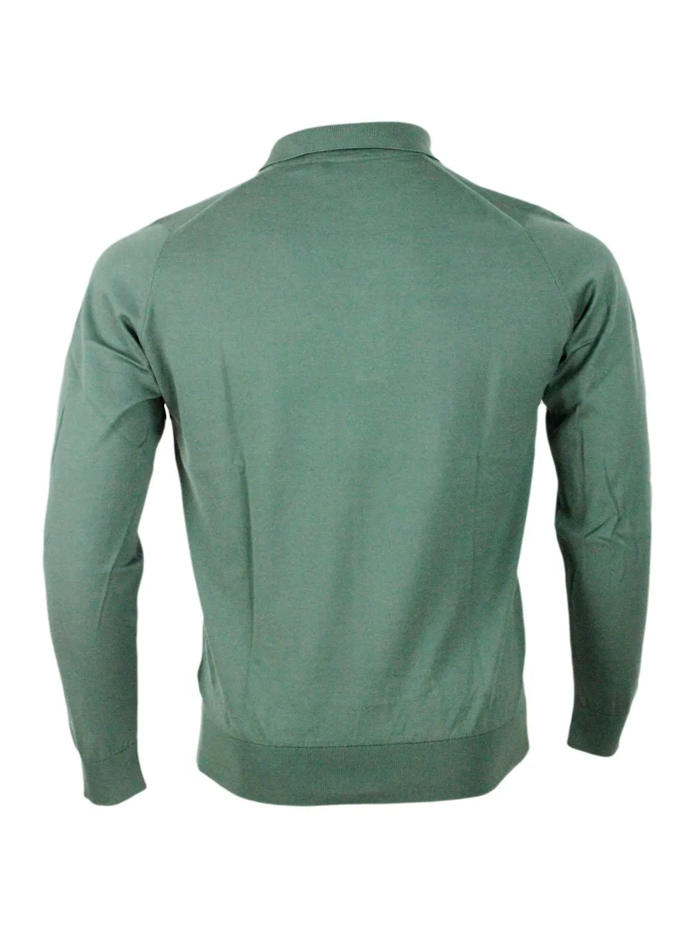 John Smedley Bradwell Long-Sleeved Polo Shirt