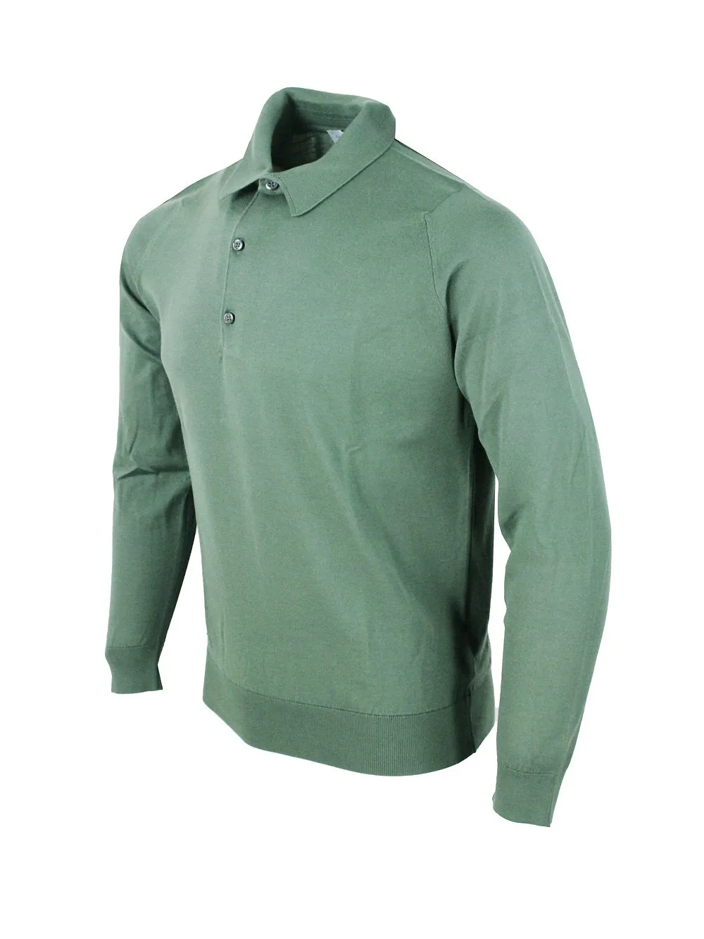 John Smedley Bradwell Long-Sleeved Polo Shirt