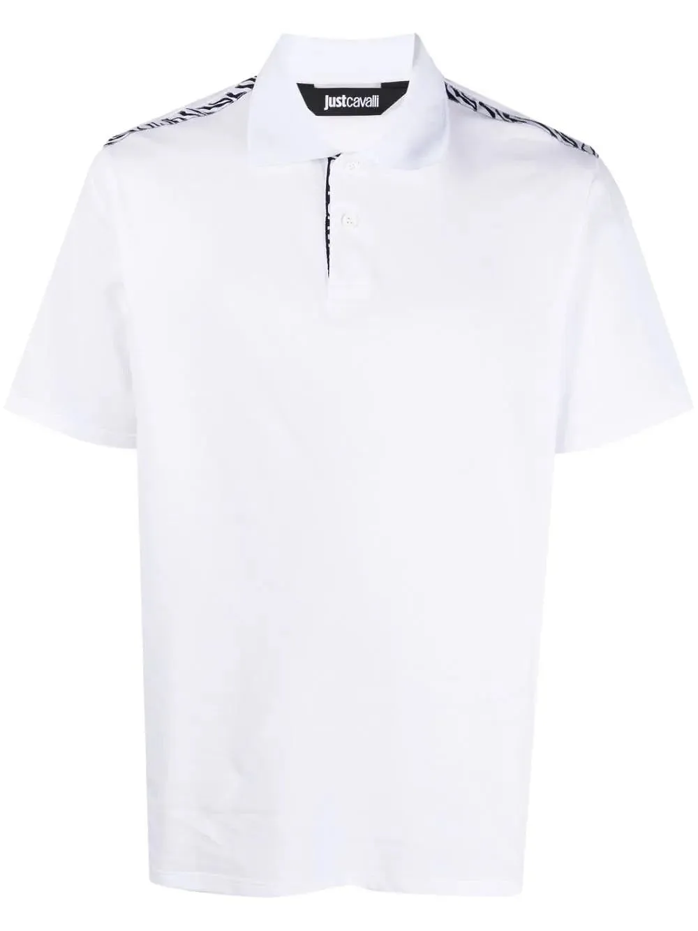Just Cavalli Contrast Trim Polo Shirt