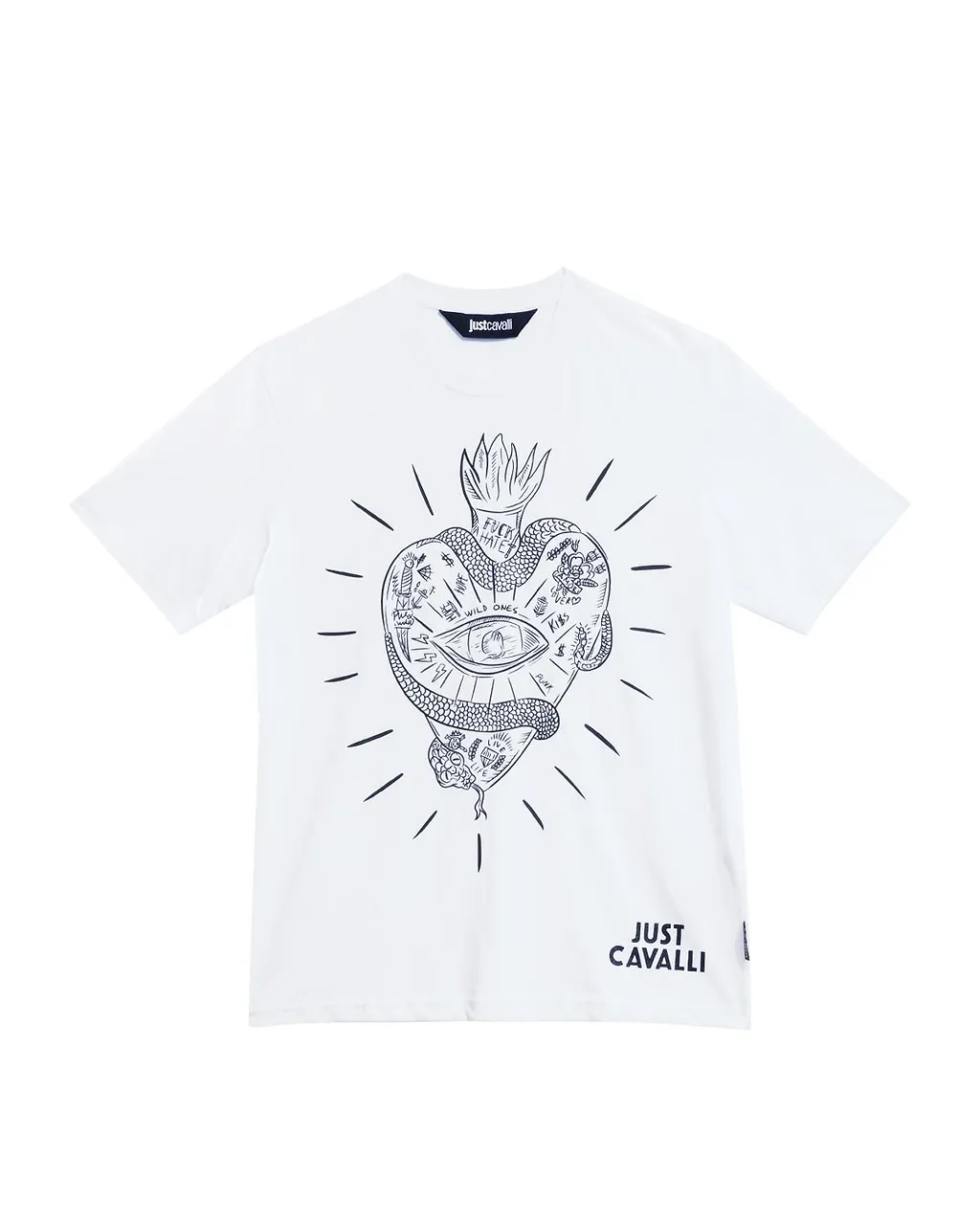 Just Cavalli Graphic Heart T-Shirt