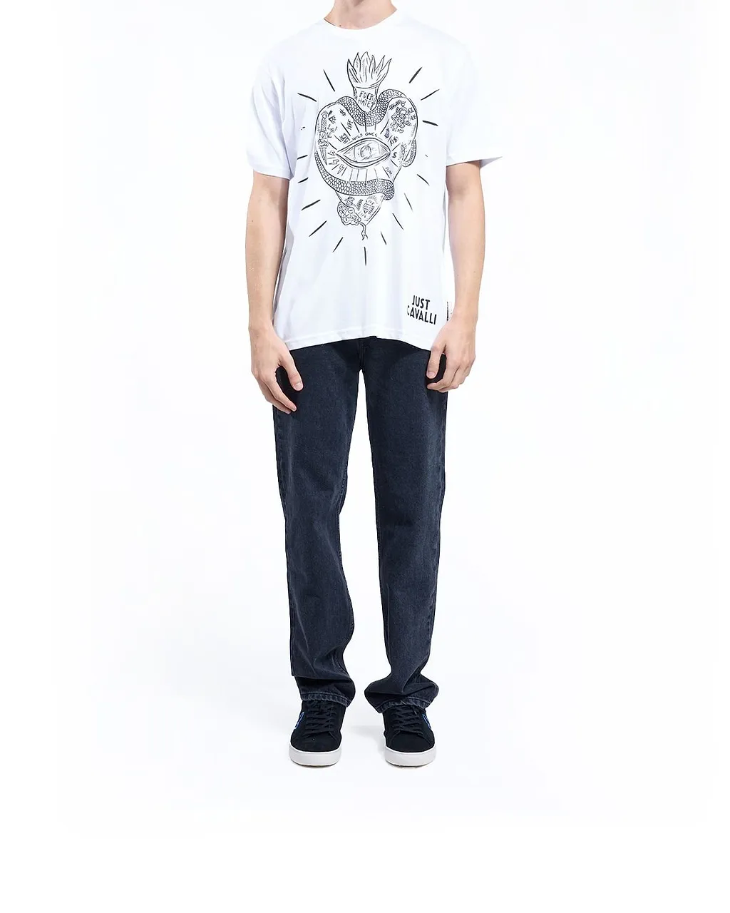 Just Cavalli Graphic Heart T-Shirt