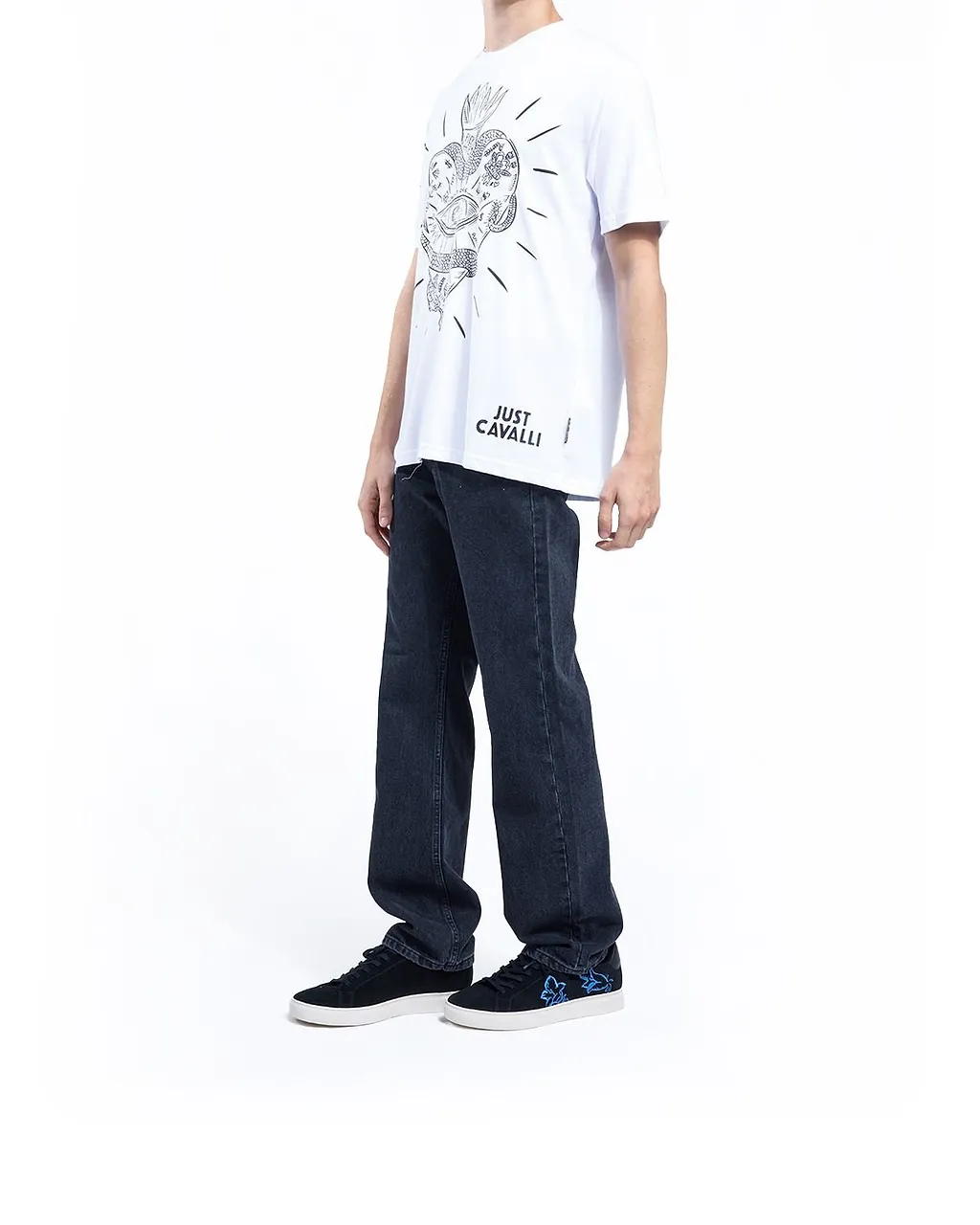 Just Cavalli Graphic Heart T-Shirt