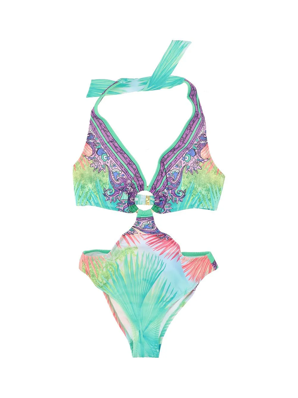 Just Cavalli Graphic Printed One-Piece Bikini