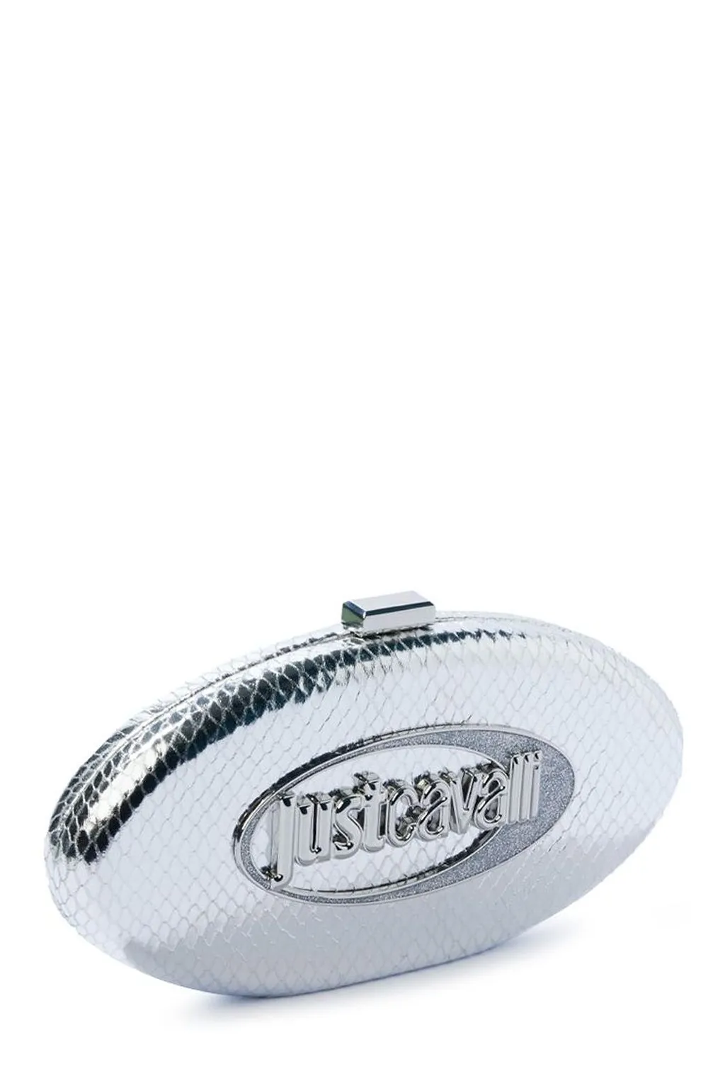 Just Cavalli Logo Plate Clutch Bag