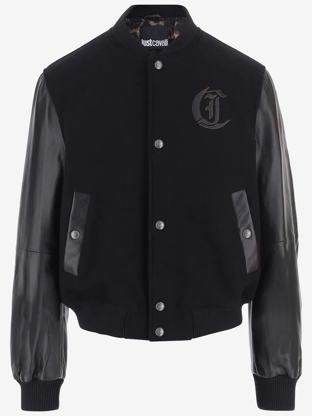 Just Cavalli Logo Varsity Jacket