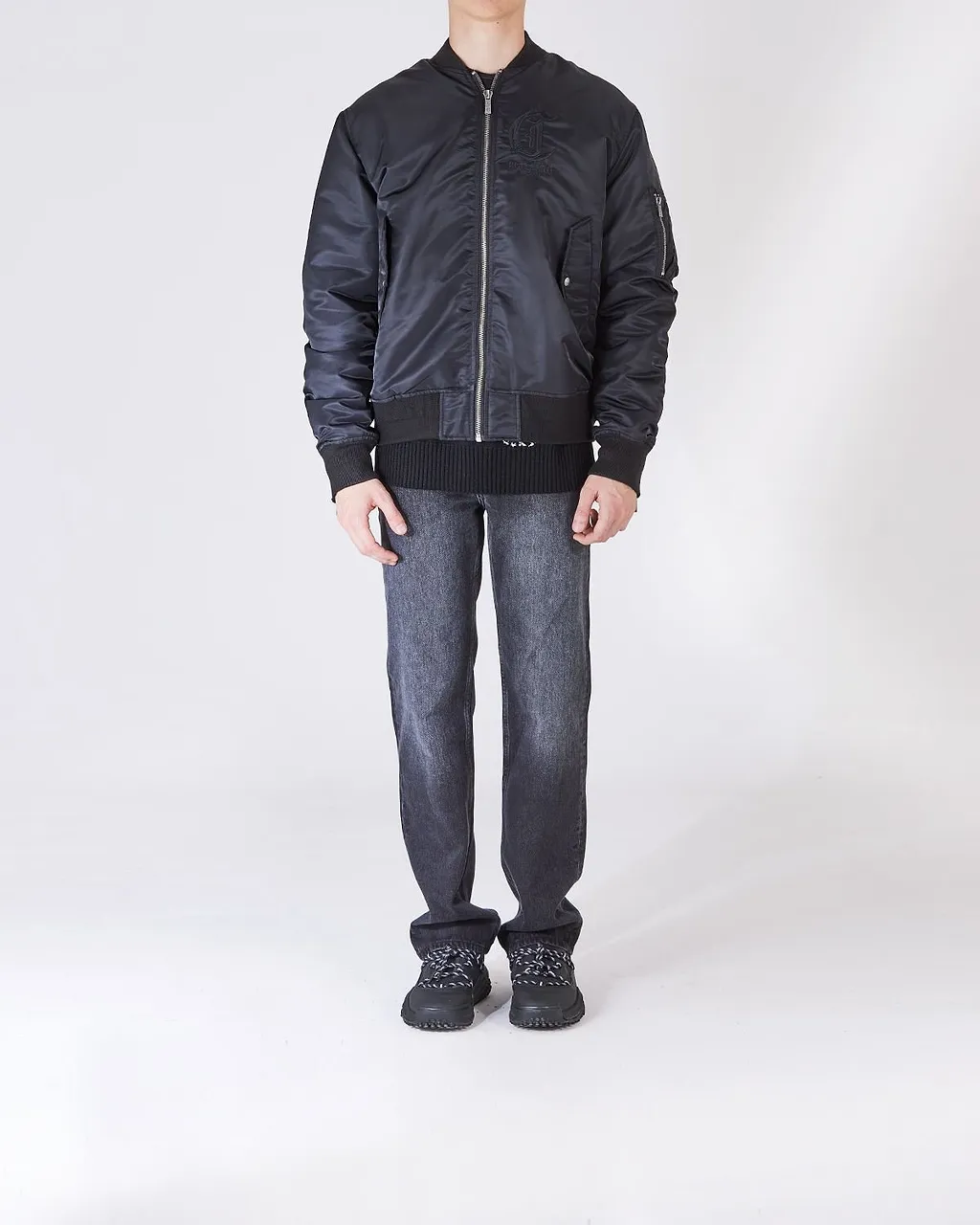 Just Cavalli Monogram Bomber Jacket